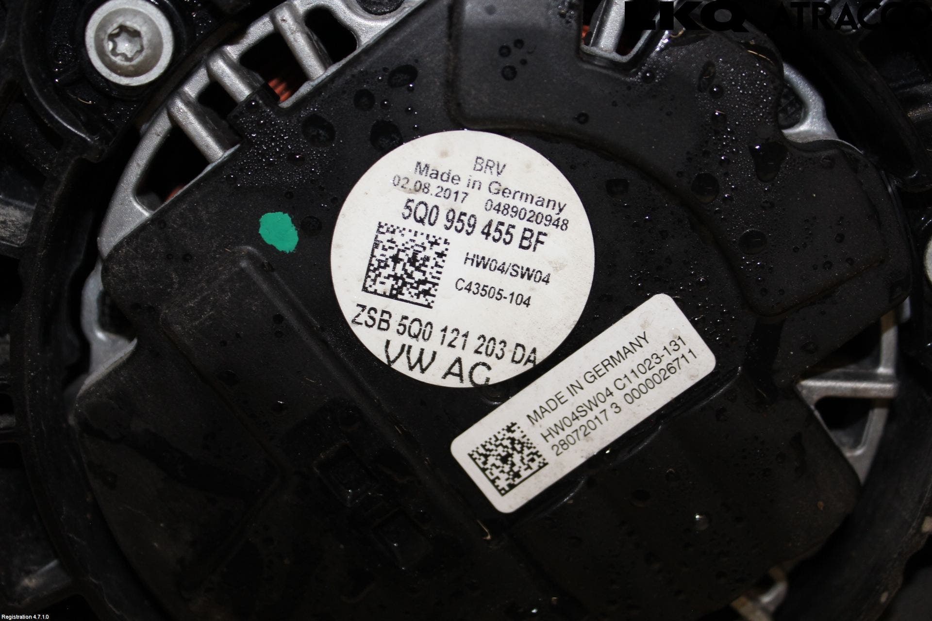 Volkswagen VW PASSAT 15-19 Kylfläkt El