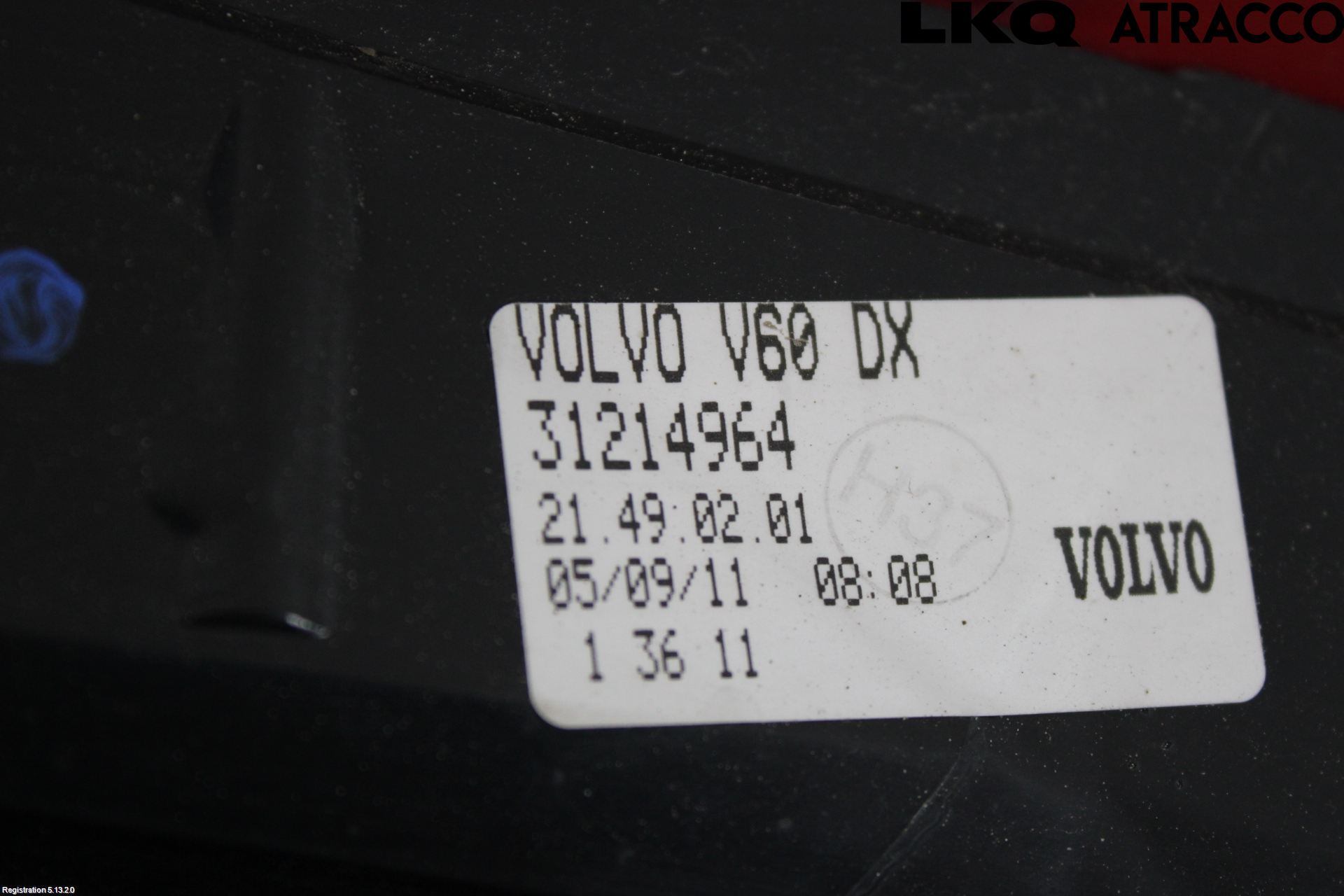 Volvo V60 11-13 Bakljus Höger