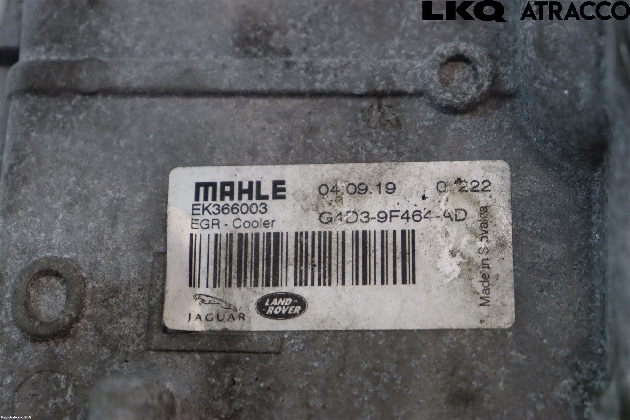 Jaguar F-PACE Avgaskylare