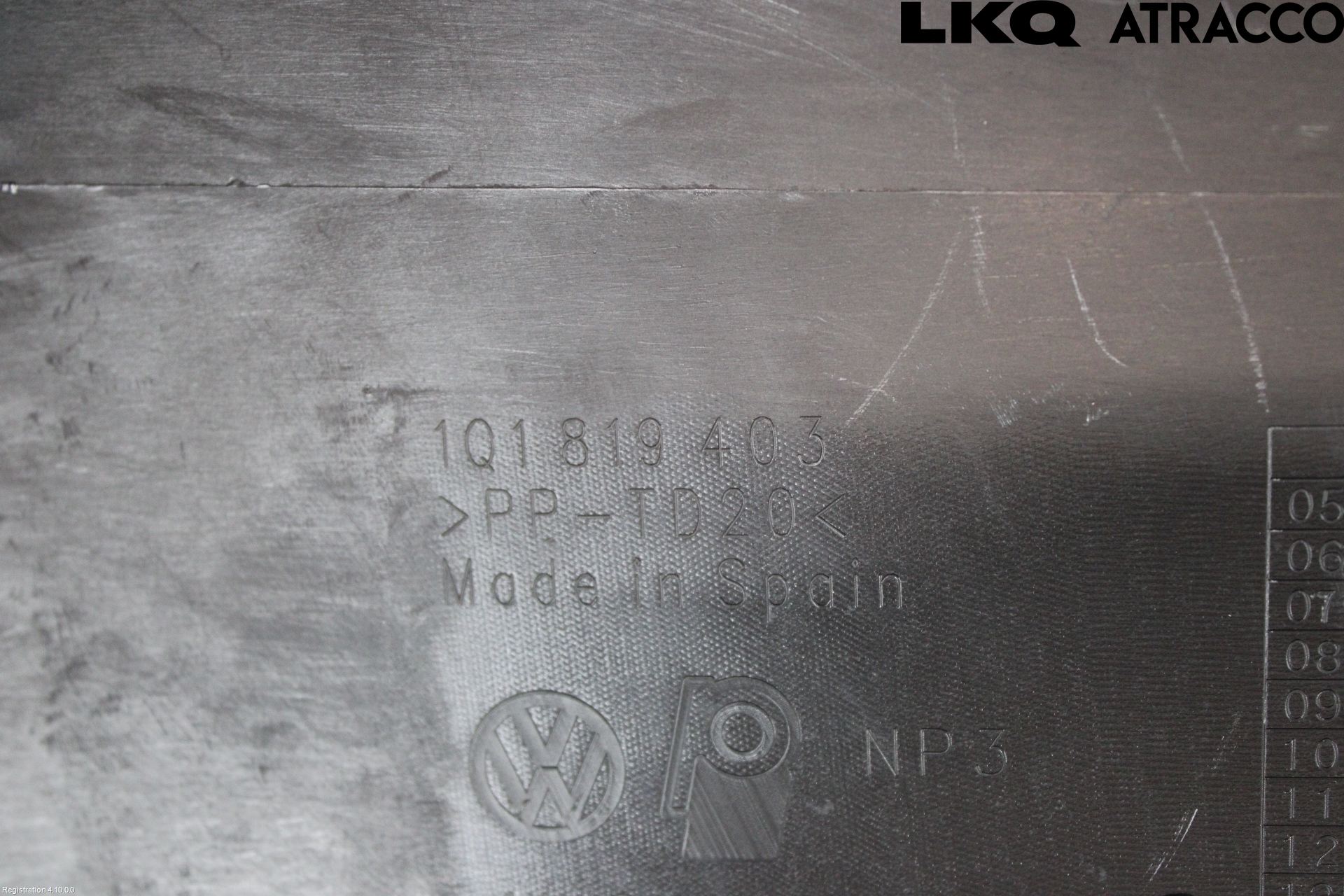 Volkswagen VW EOS  11- Torpedplåt-Torpedplast