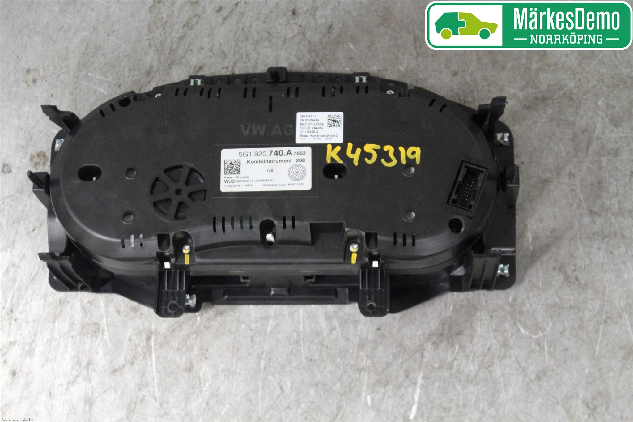 Volkswagen VW GOLF / E-GOLF VII 13-20 Instrument Komb