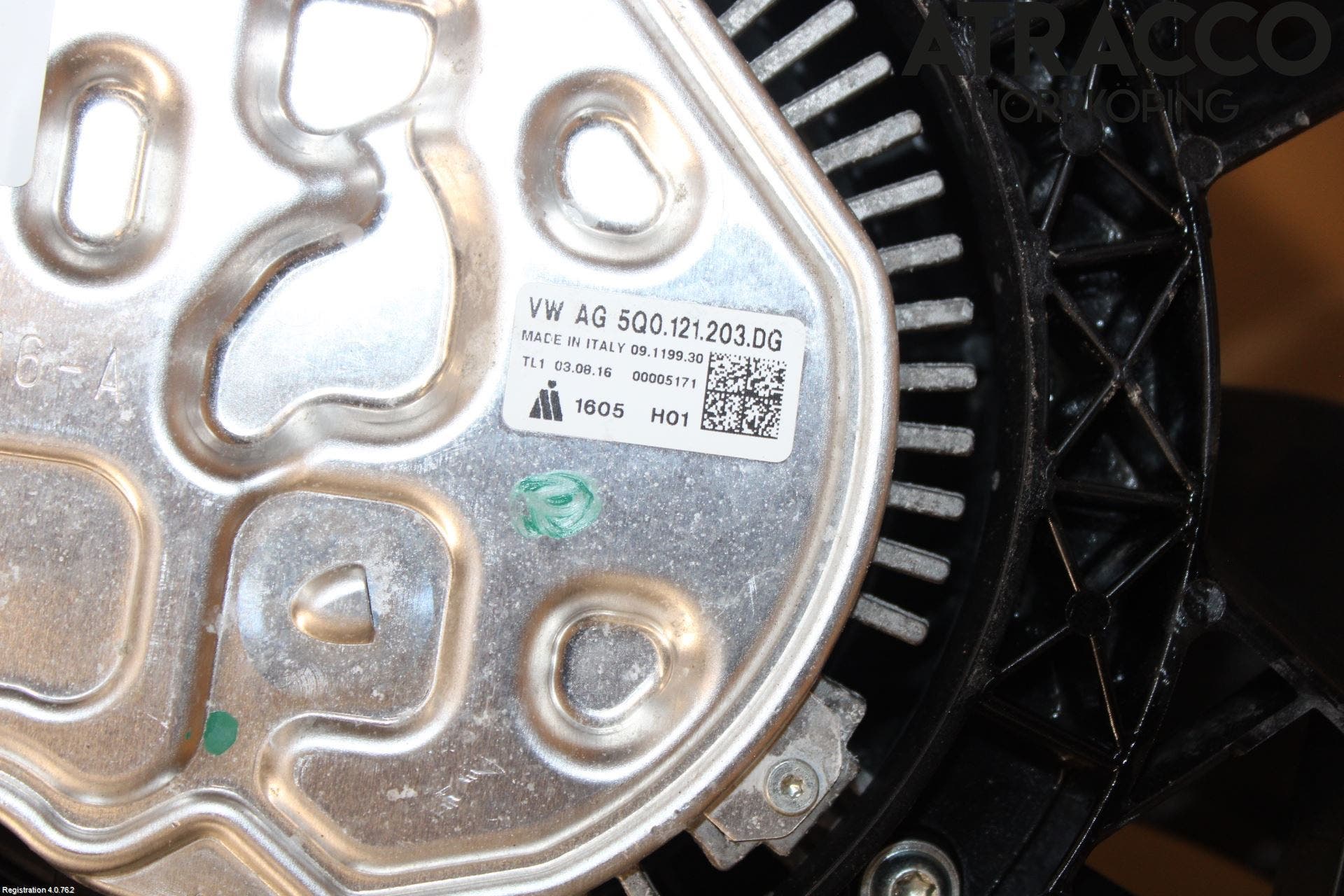 Volkswagen VW PASSAT 15-19 Kylfläkt El