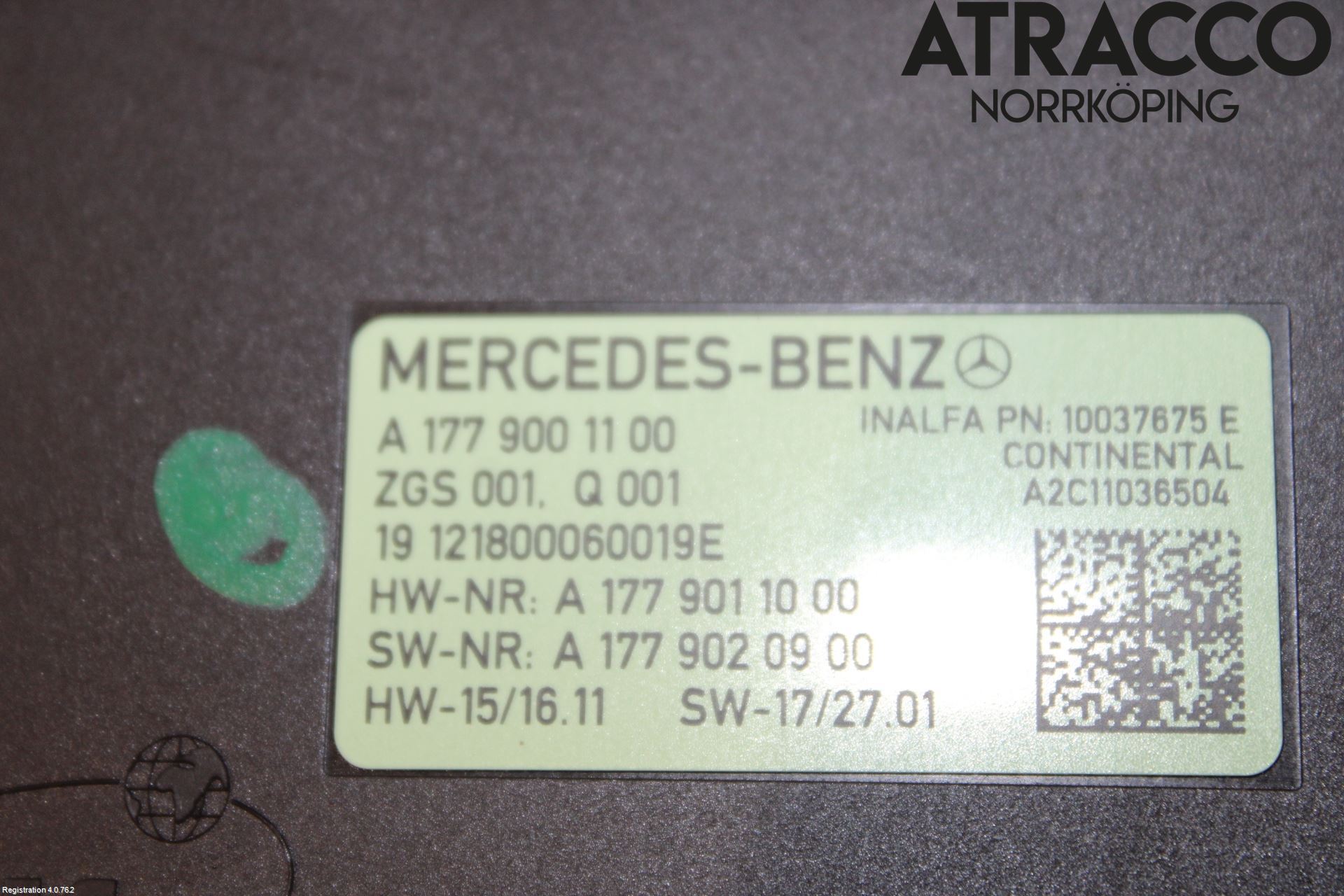 Mercedes-Benz MB CLA-KLASS (C118/X118) 19- Styrenhet Taklucka