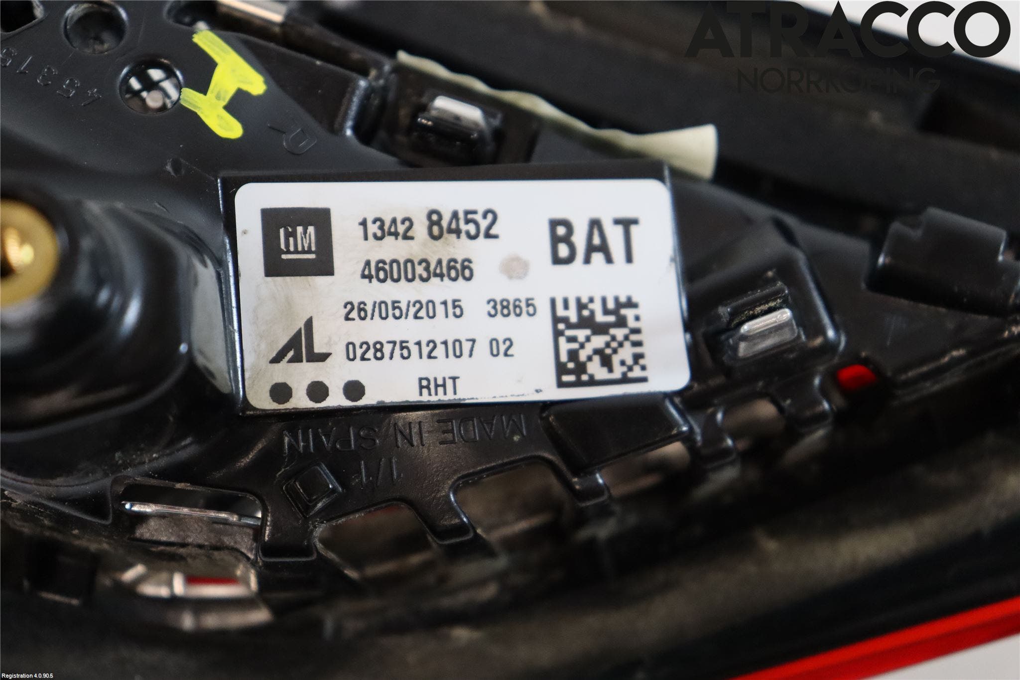 Opel CORSA E 15-19 Bakljus Lucka Hö