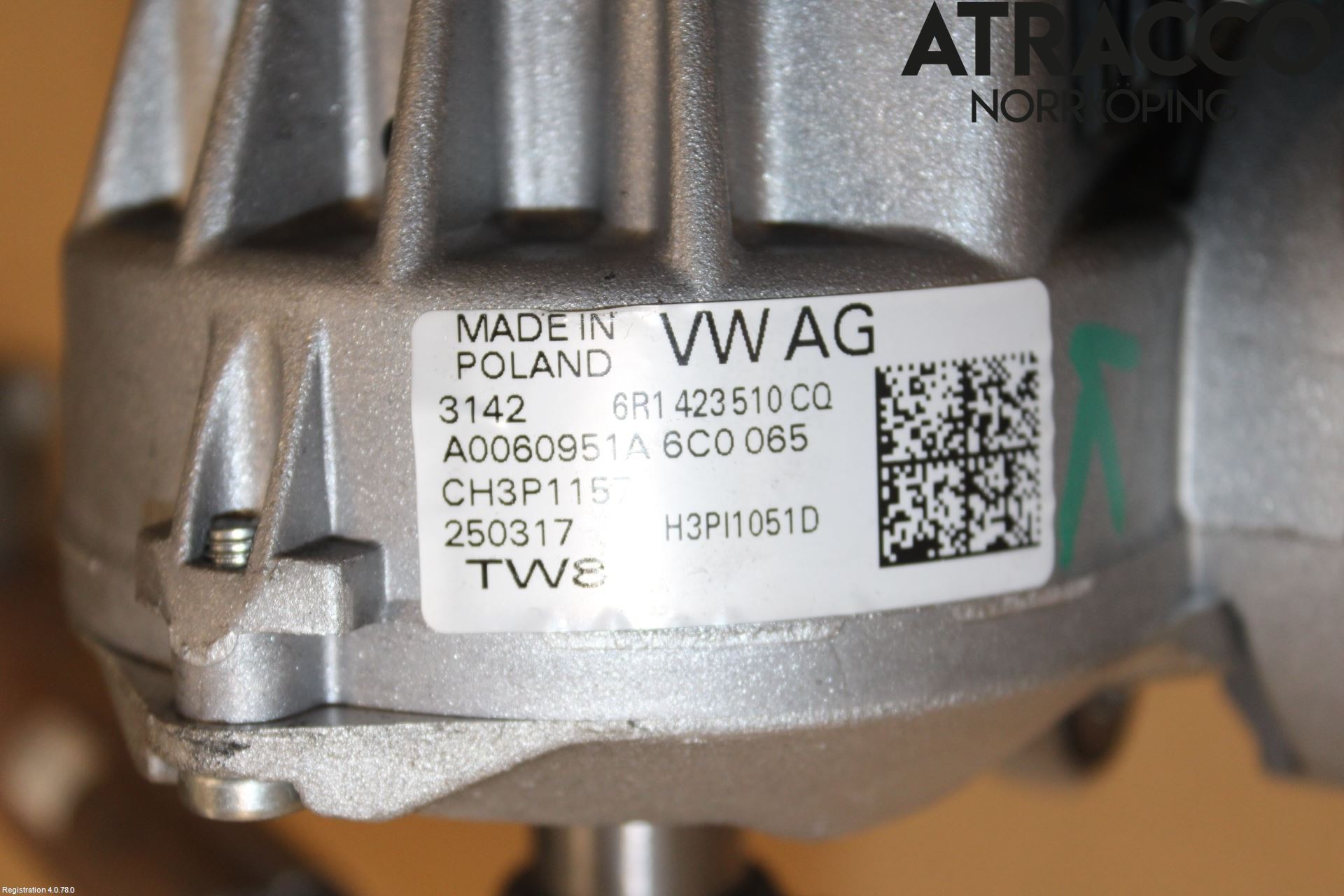 Audi A1/S1 11-18 Rattaxelagg Med Inb Servo