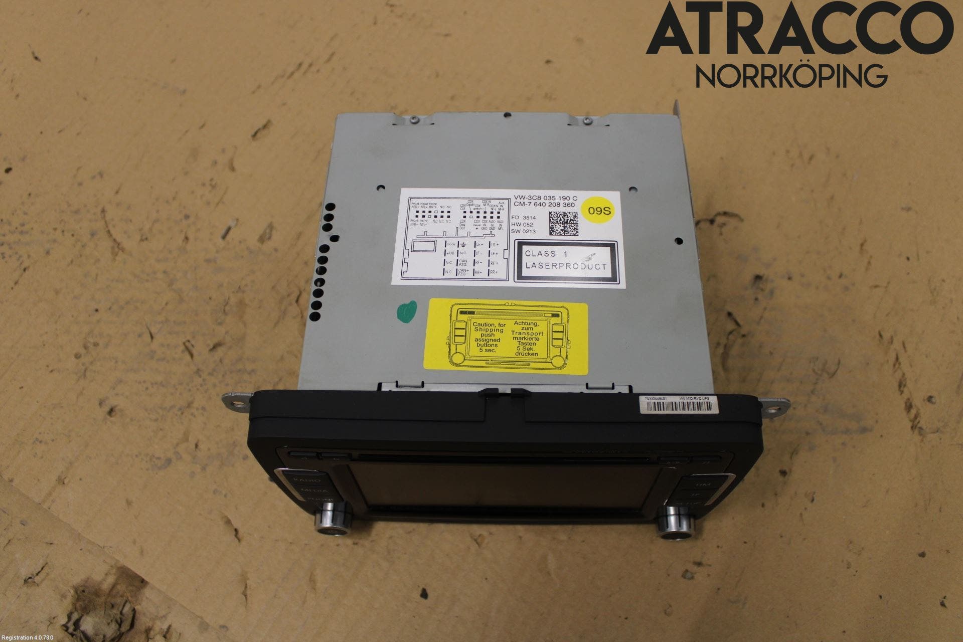 Volkswagen VW TIGUAN 07-16 Cd Radio - Multimediapanel