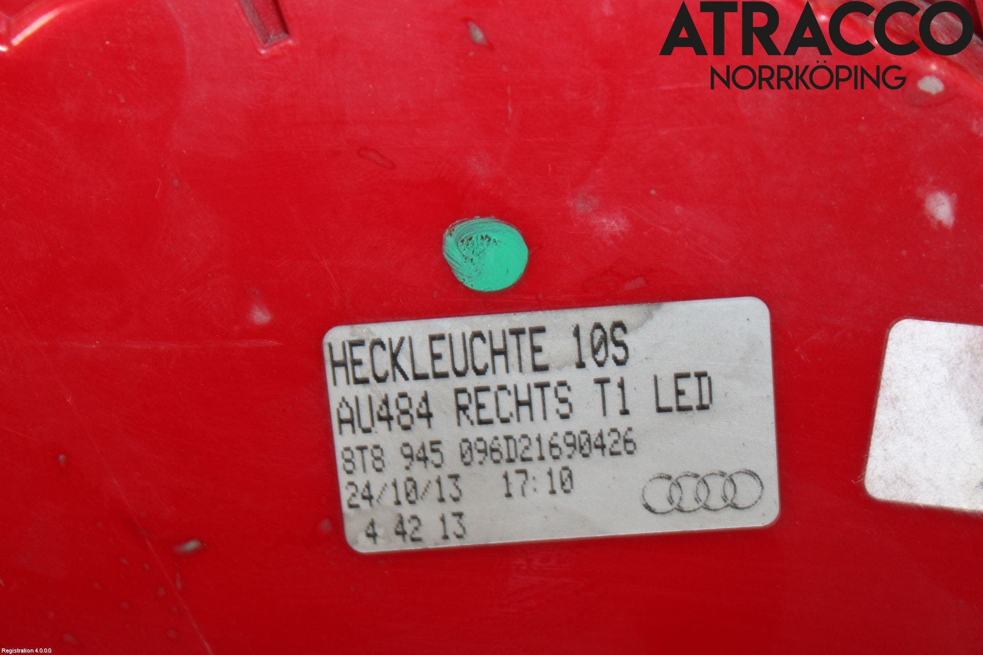 Audi A5 07-16 Bakljus Höger