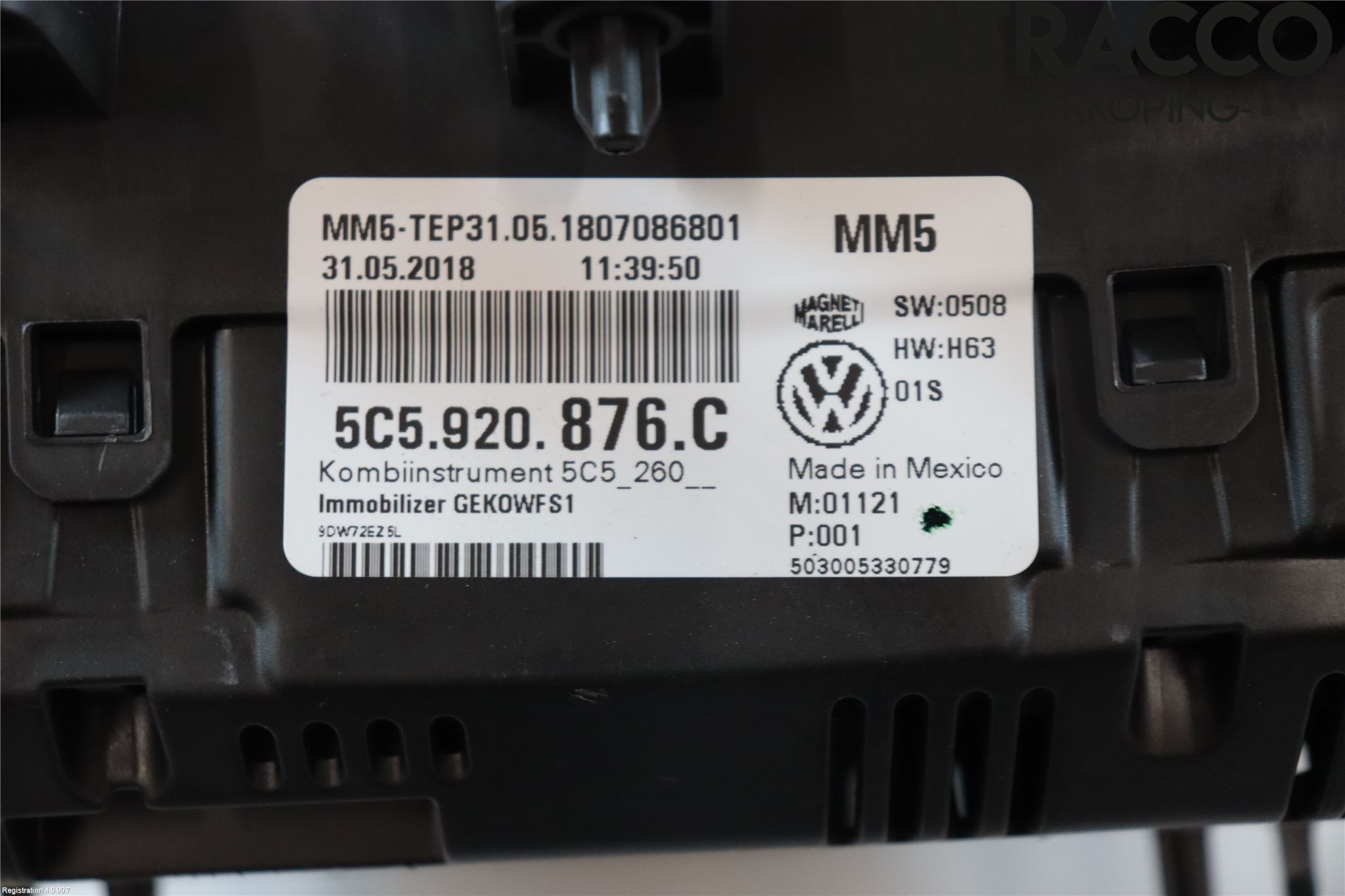 Volkswagen VW BEETLE 12- Instrument Komb