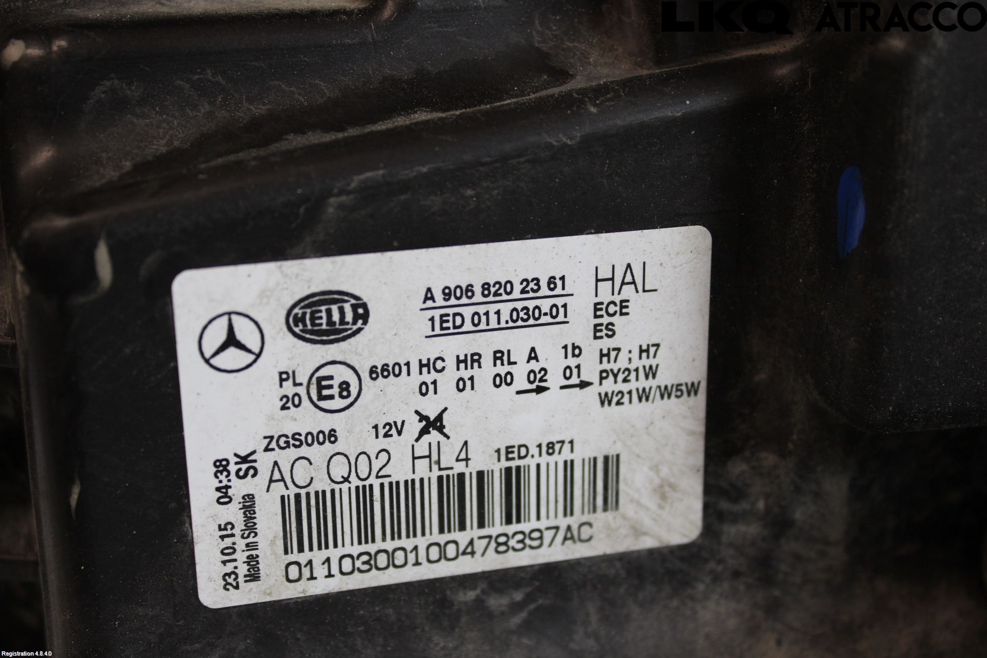 Mercedes-Benz MB SPRINTER (W906) 06-18 Strålkastare Vänster