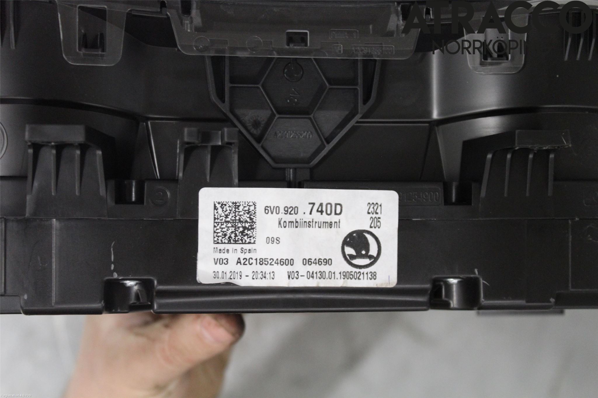 Skoda FABIA 15-21 Instrument Komb