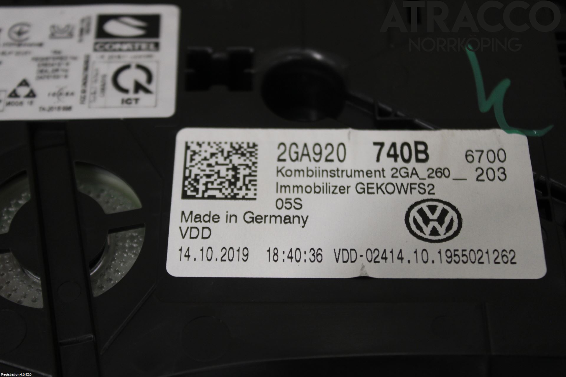 Volkswagen VW T-ROC 18- Instrument Komb