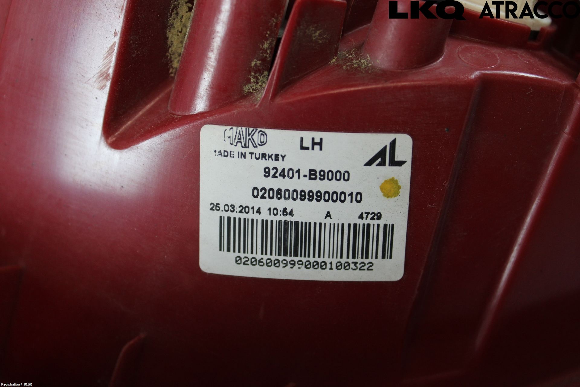 Hyundai i10 BA 14-16 Bakljus Vänster