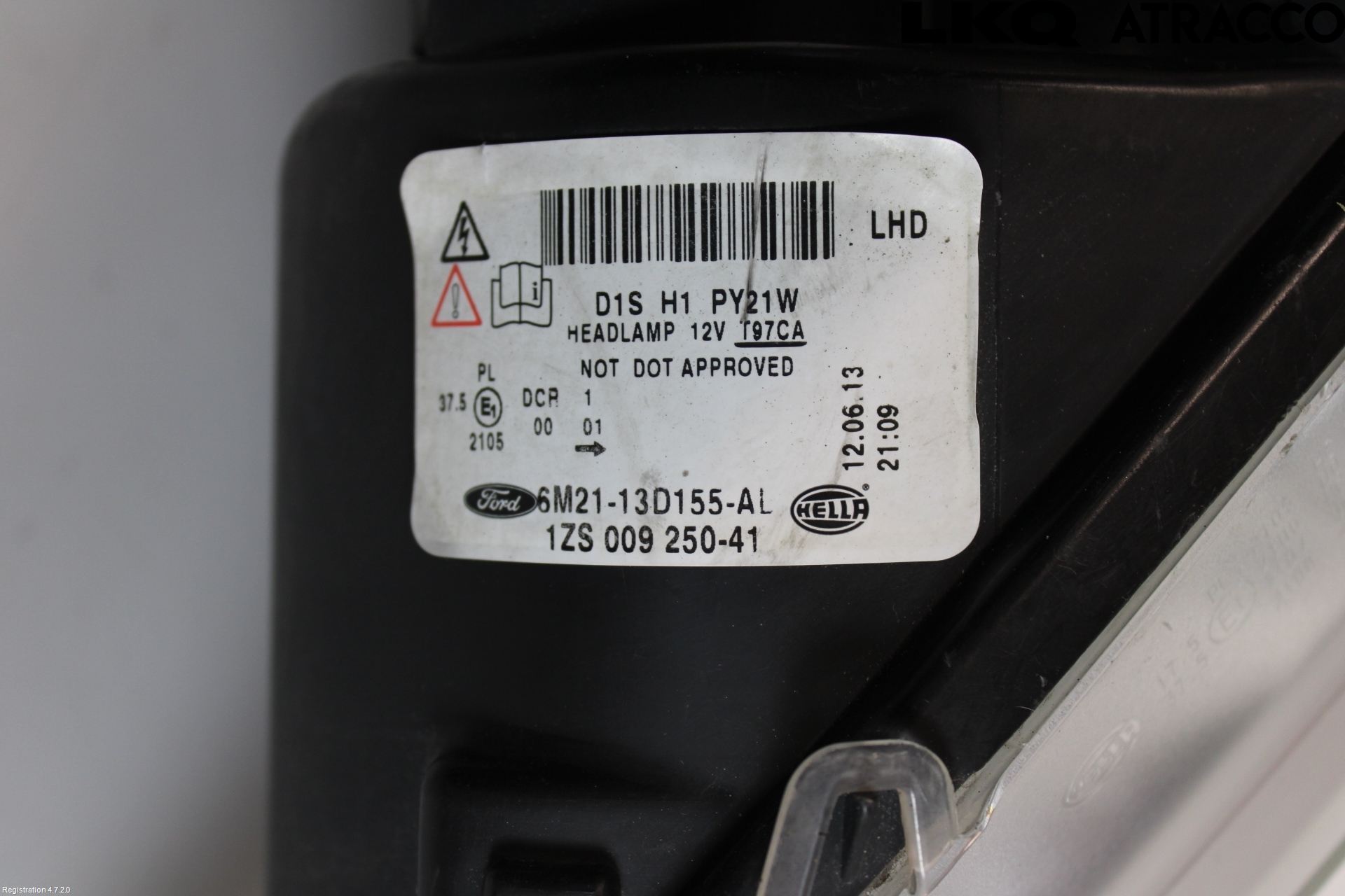 Ford S-MAX 06-15 Strålkastare Vänster