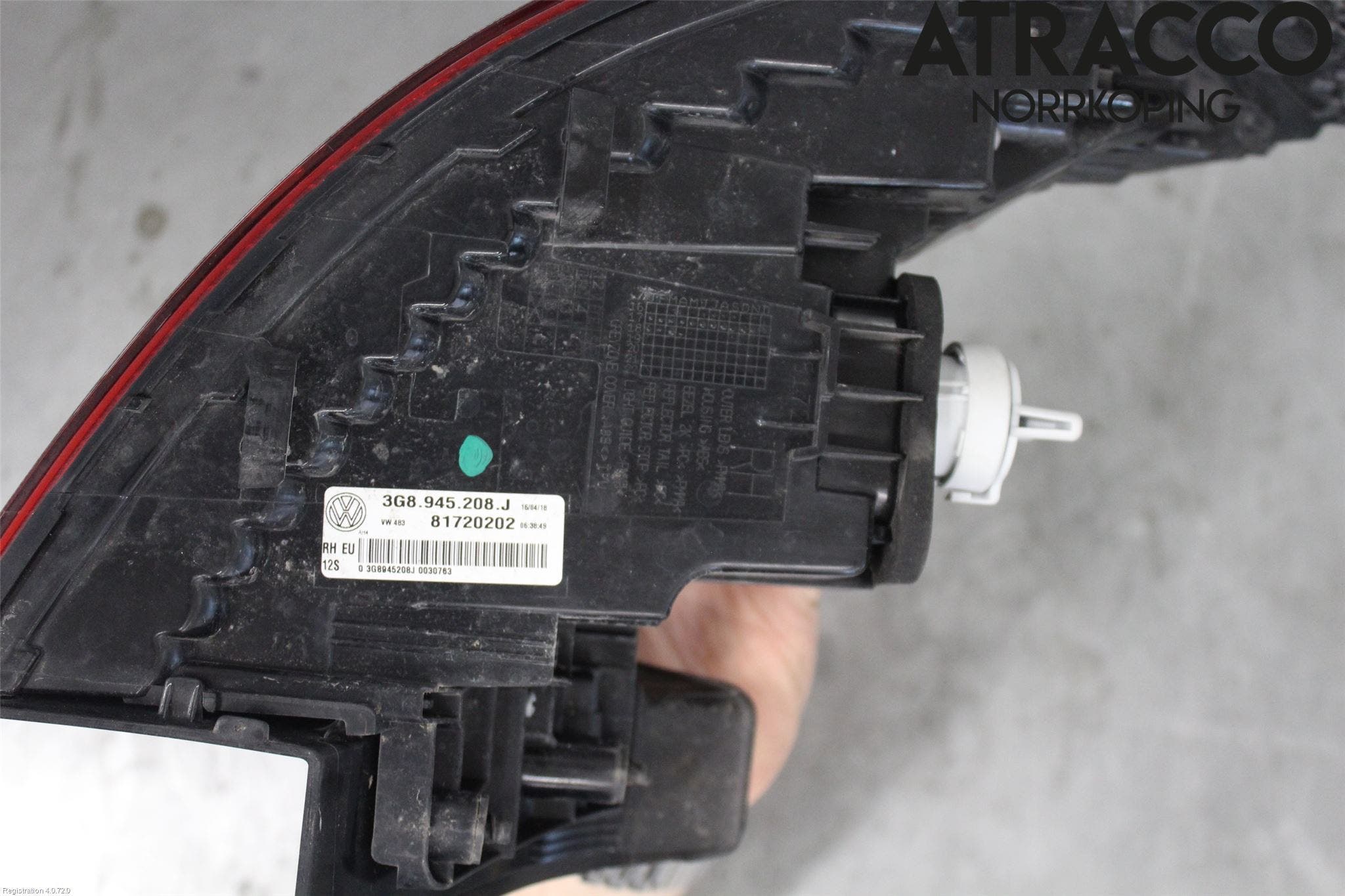 Volkswagen VW ARTEON 17- Bakljus Höger