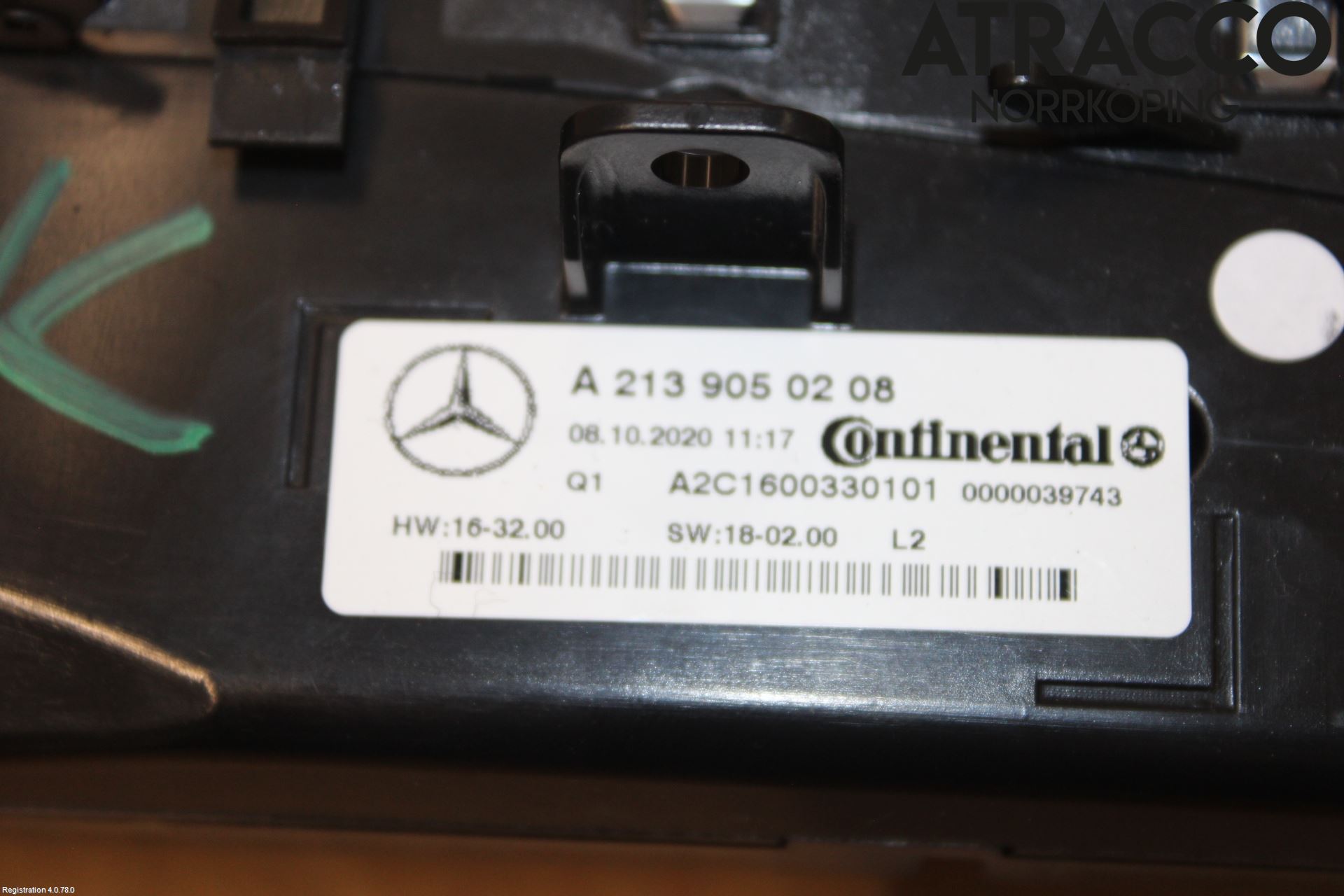 Mercedes-Benz MB E-KLASS (W213) 16-23 Värmereglage