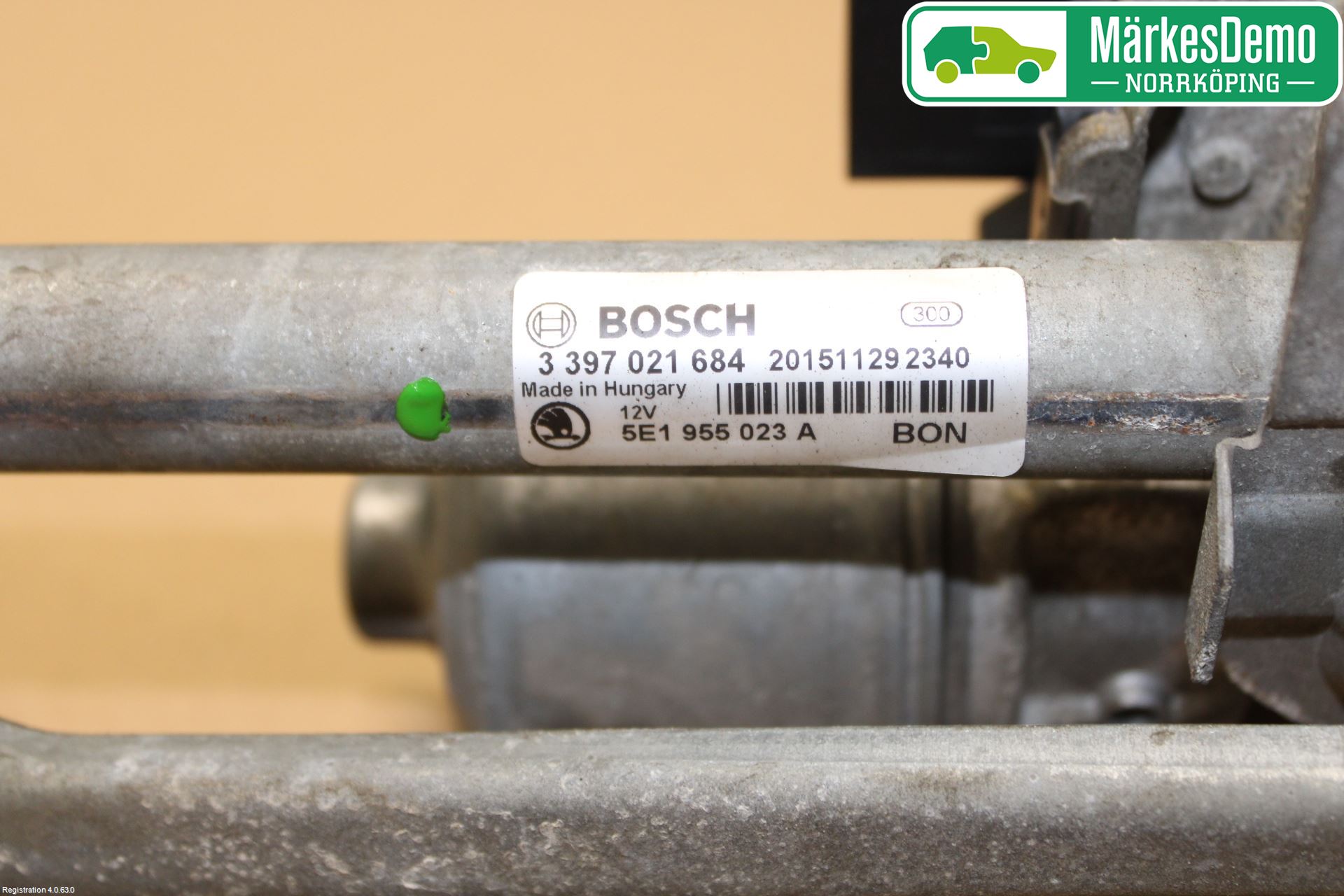 Skoda OCTAVIA (5E) 13-20 Torkarmekanism Vindruta