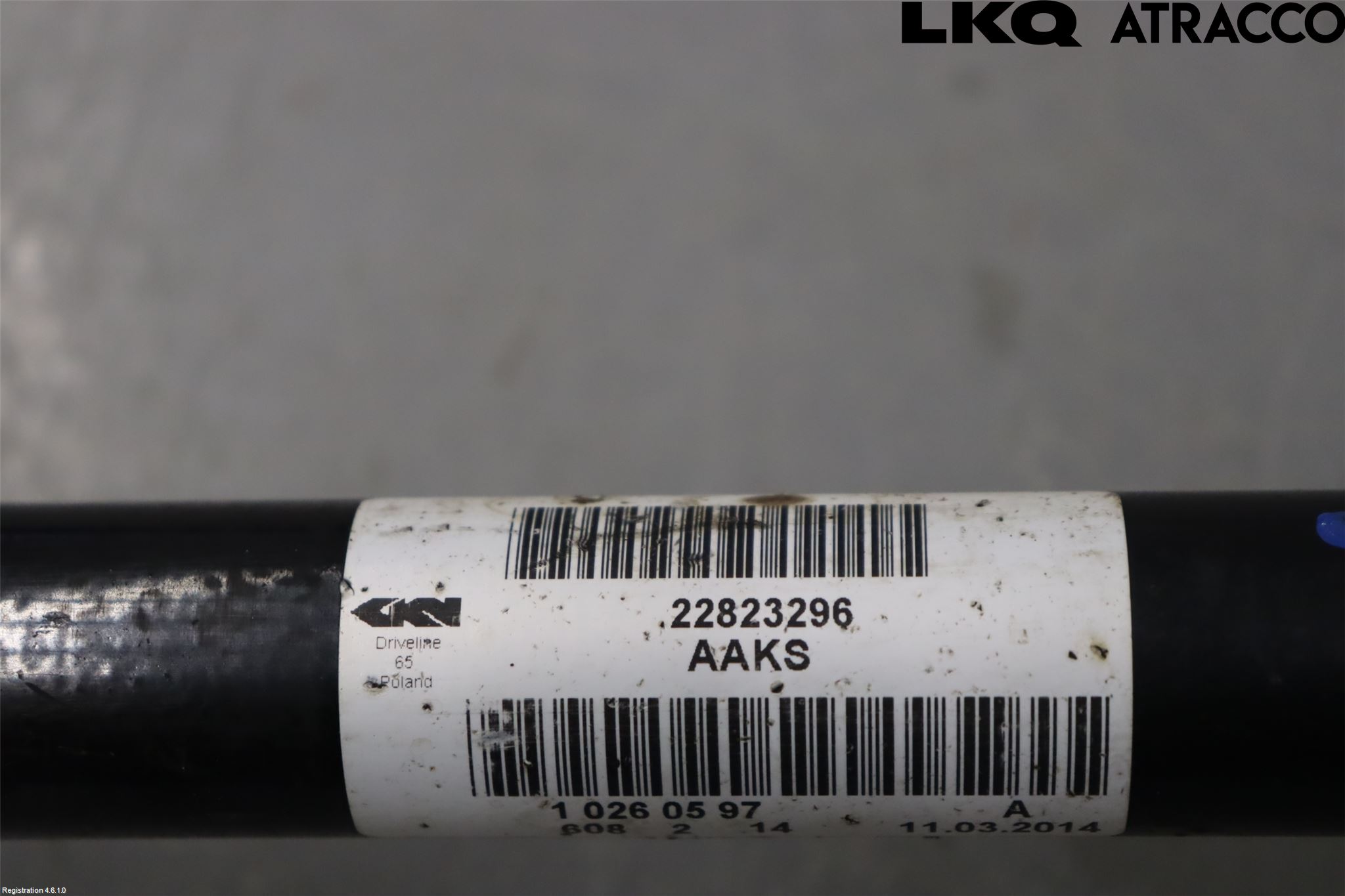 Opel INSIGNIA 09-16 Drivaxel Bak Vänster