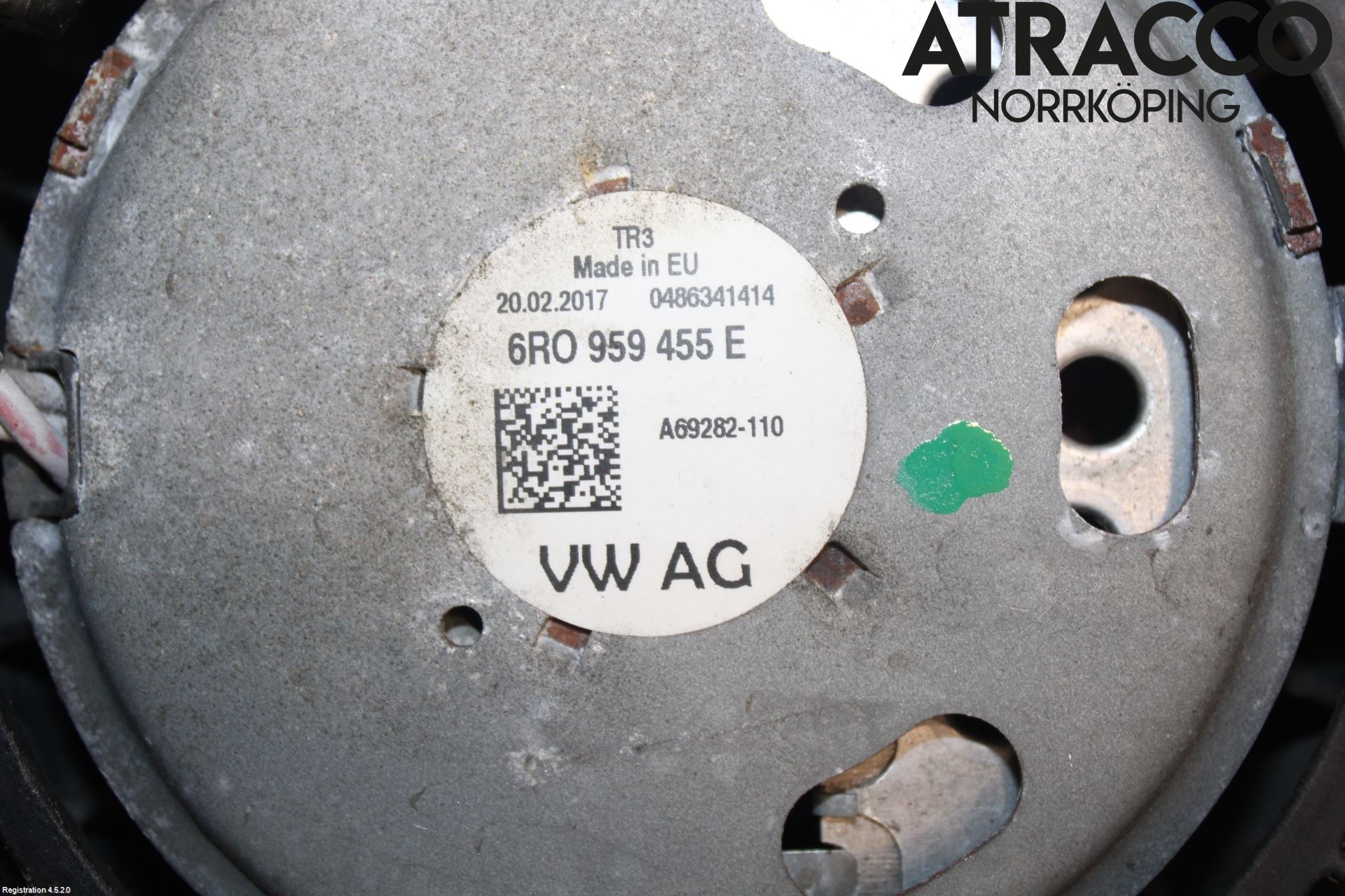 Volkswagen VW POLO 10-17 Kylfläkt El