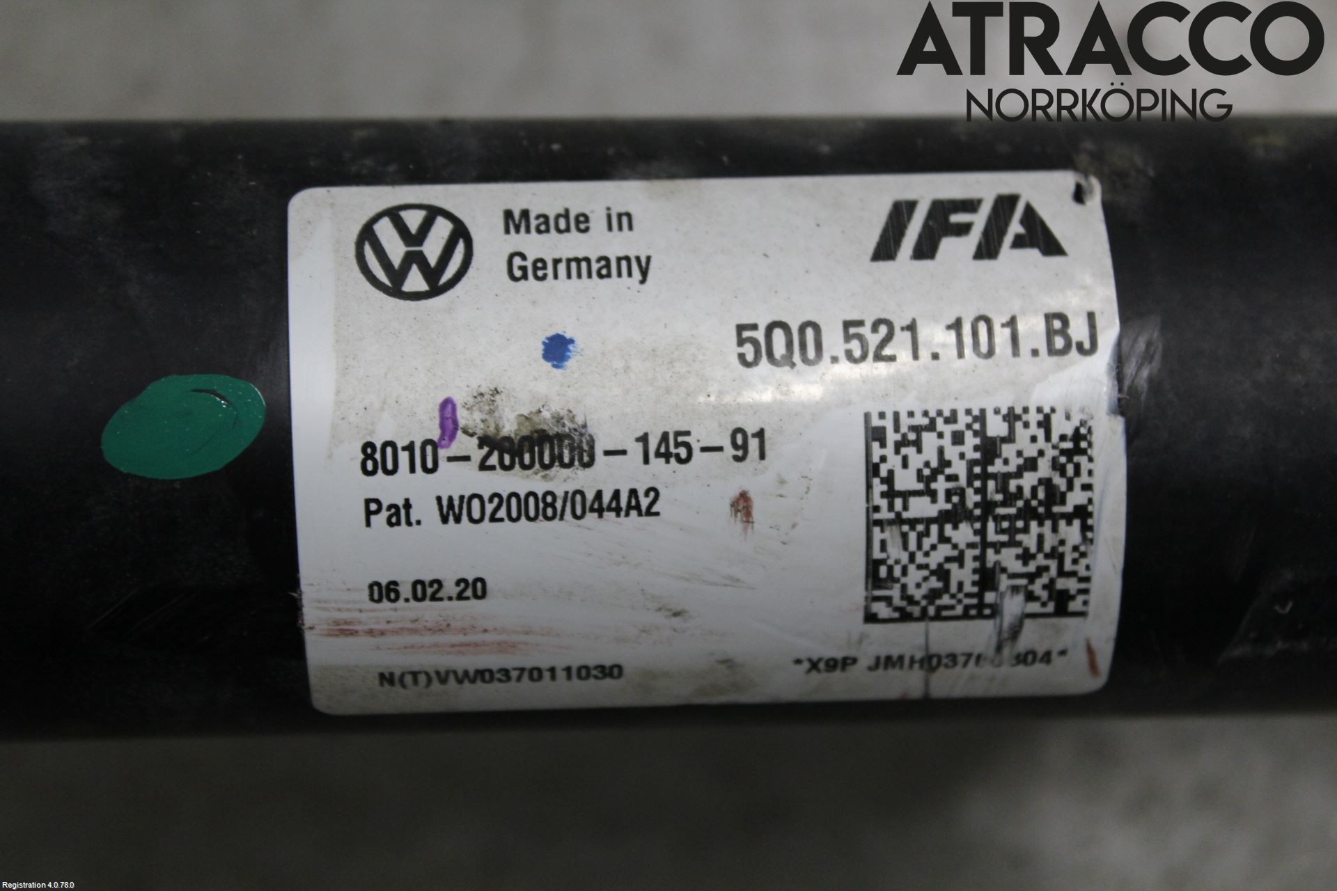 Volkswagen VW GOLF / E-GOLF VII 13-20 Mellanaxel Komp