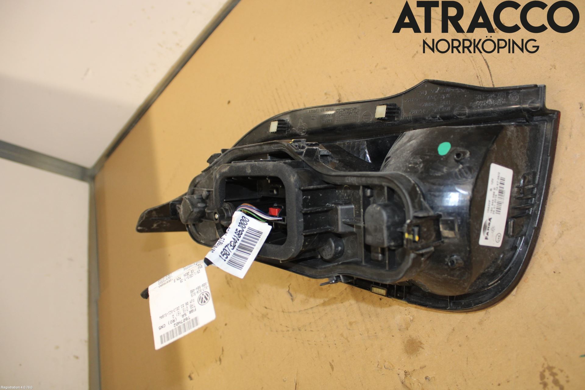 Volkswagen VW UP! / E-UP! Bakljus Höger