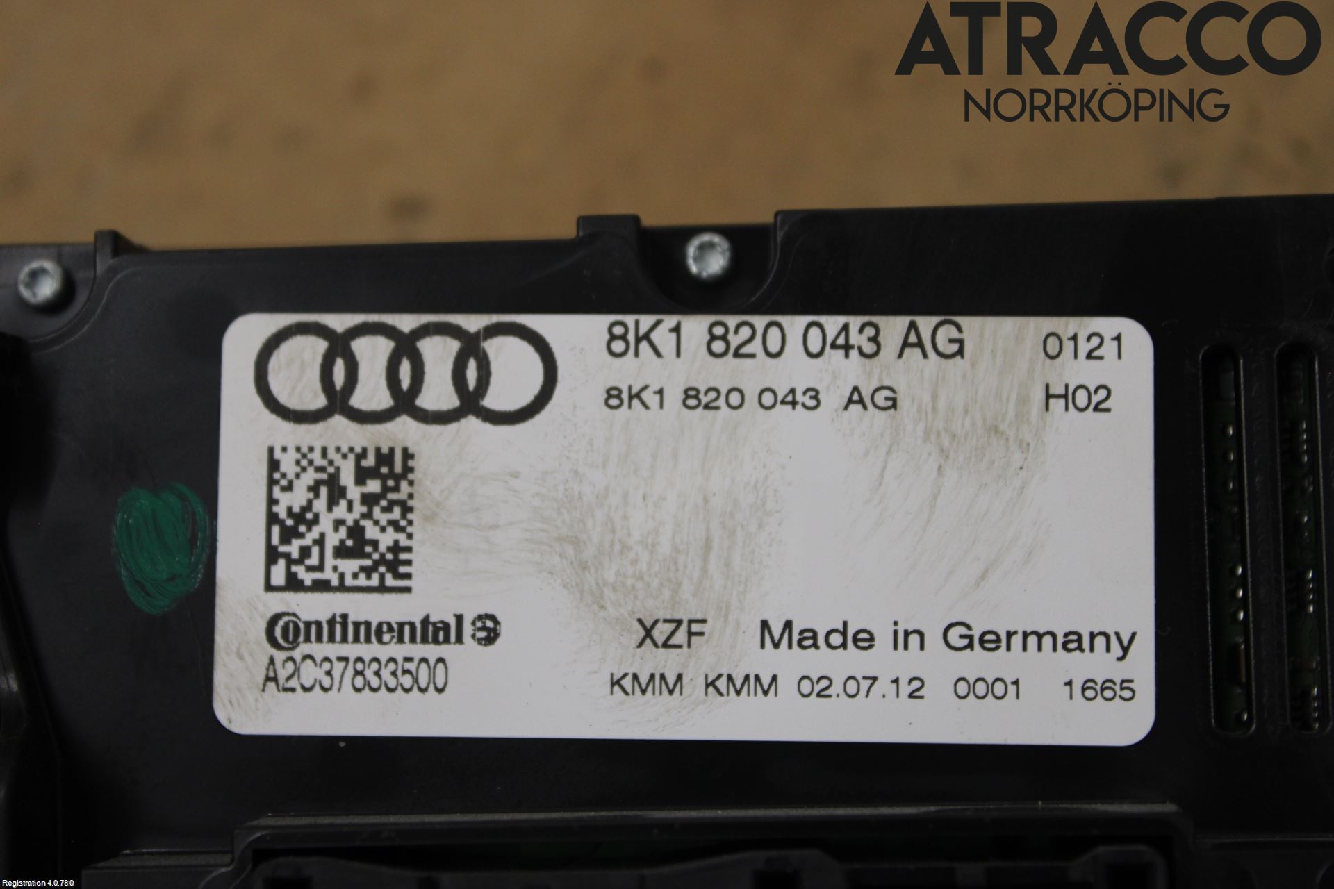 Audi A4 12-15 Värmereglage