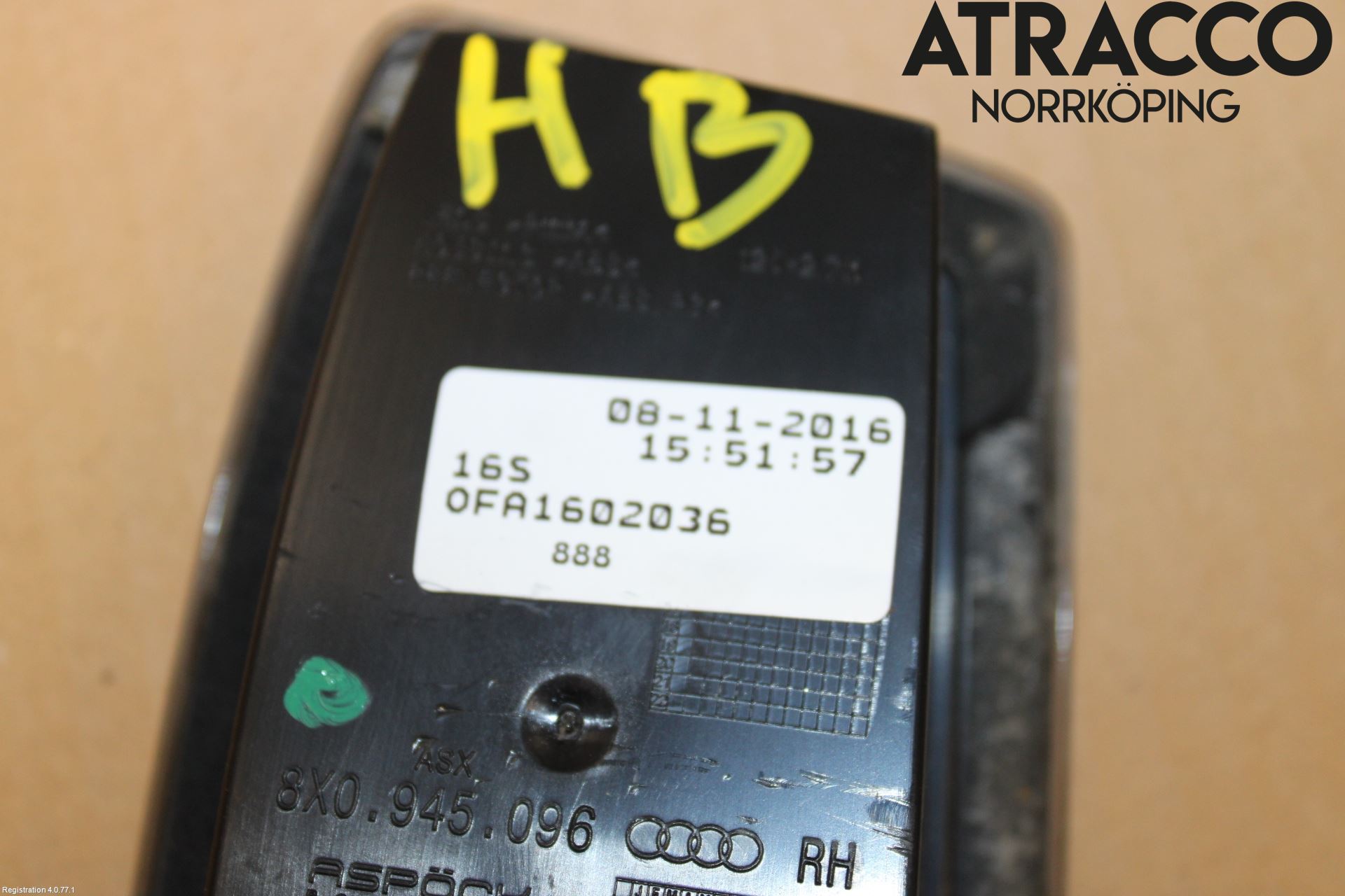 Audi A1/S1 11-18 Positionsljus Bak Hö