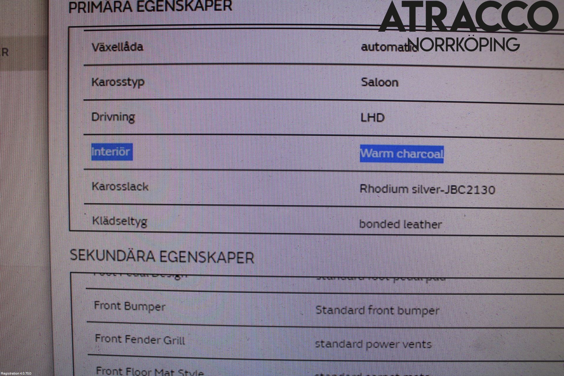 Jaguar XF 08-15 Inredning Stol Fram Hö