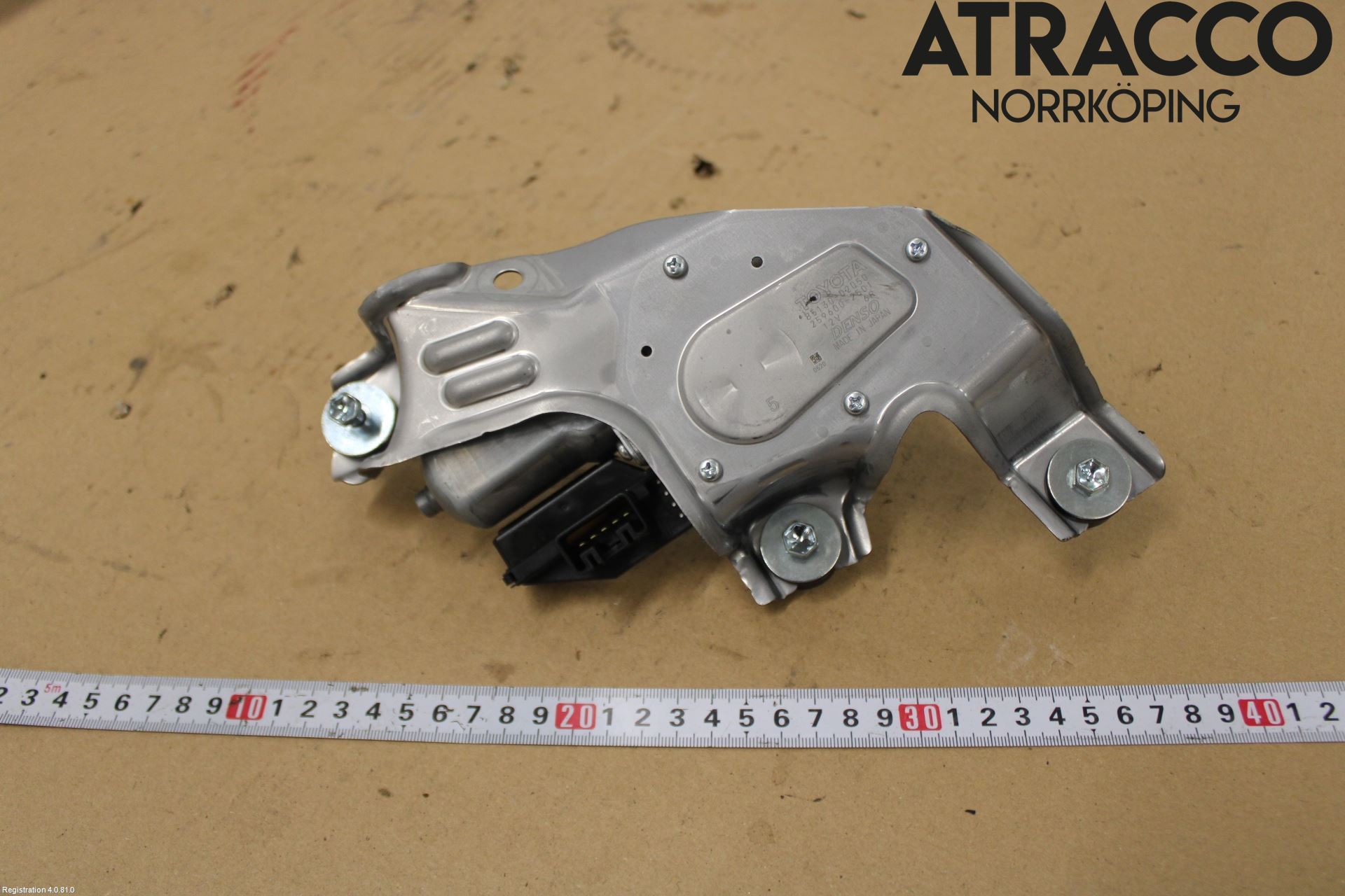Toyota AURIS 13-19 Torkarmotor Baklucka