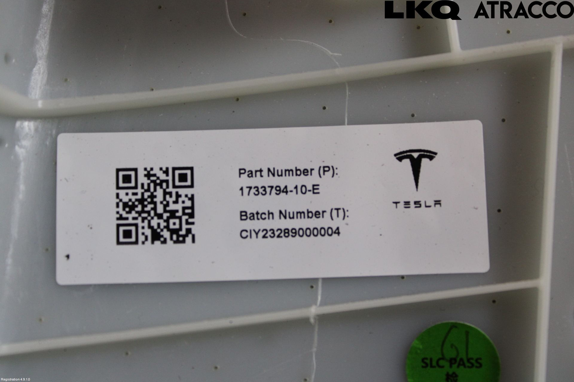 Tesla MODEL 3 17- Inr Plastd A-B-C Stolpe