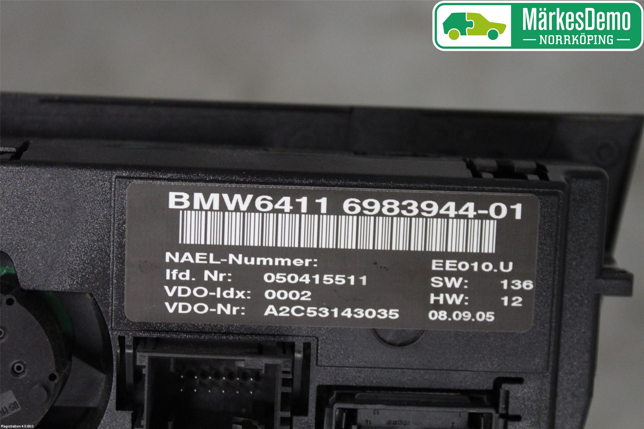 BMW 3 E90/91 SED/TOU 05-12 Värmereglage