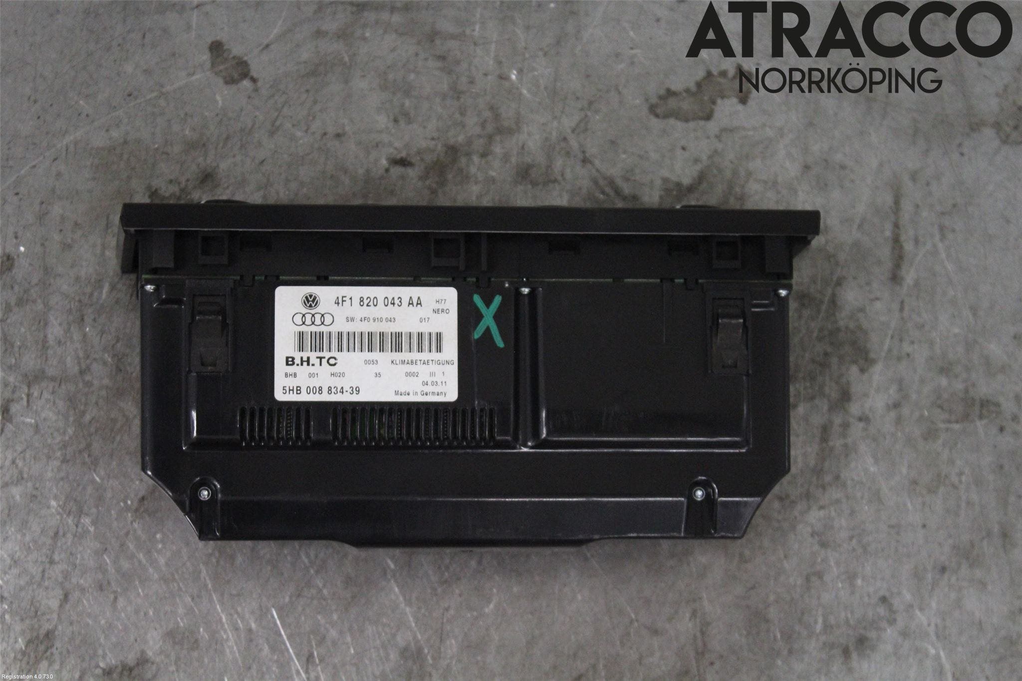 Audi A6/S6 05-11 Värmereglage