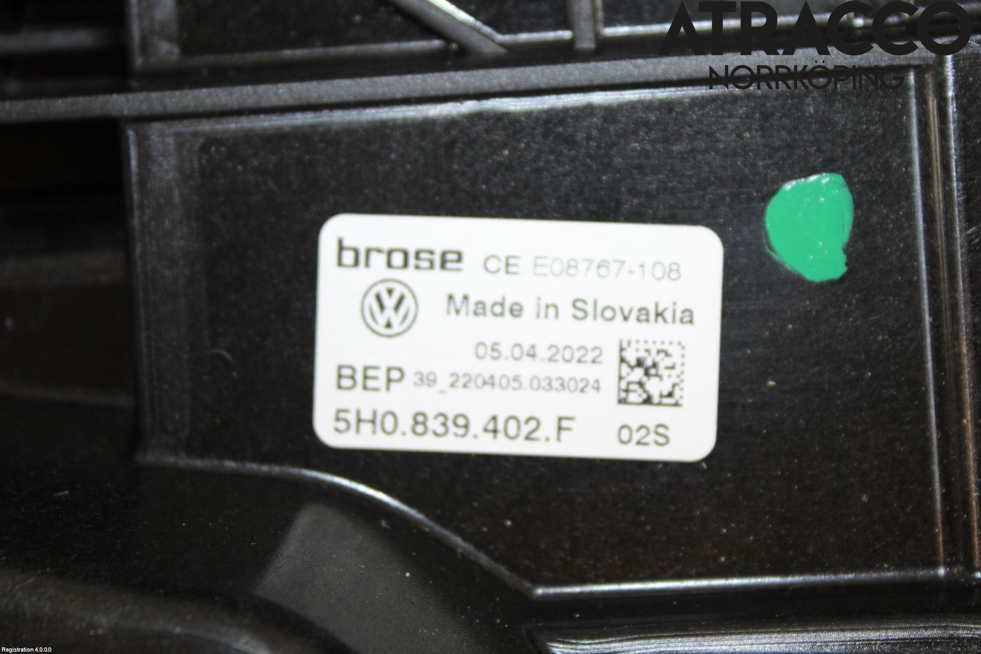 Volkswagen VW GOLF / E-GOLF VIII 20- Fönsterhiss El Kompl