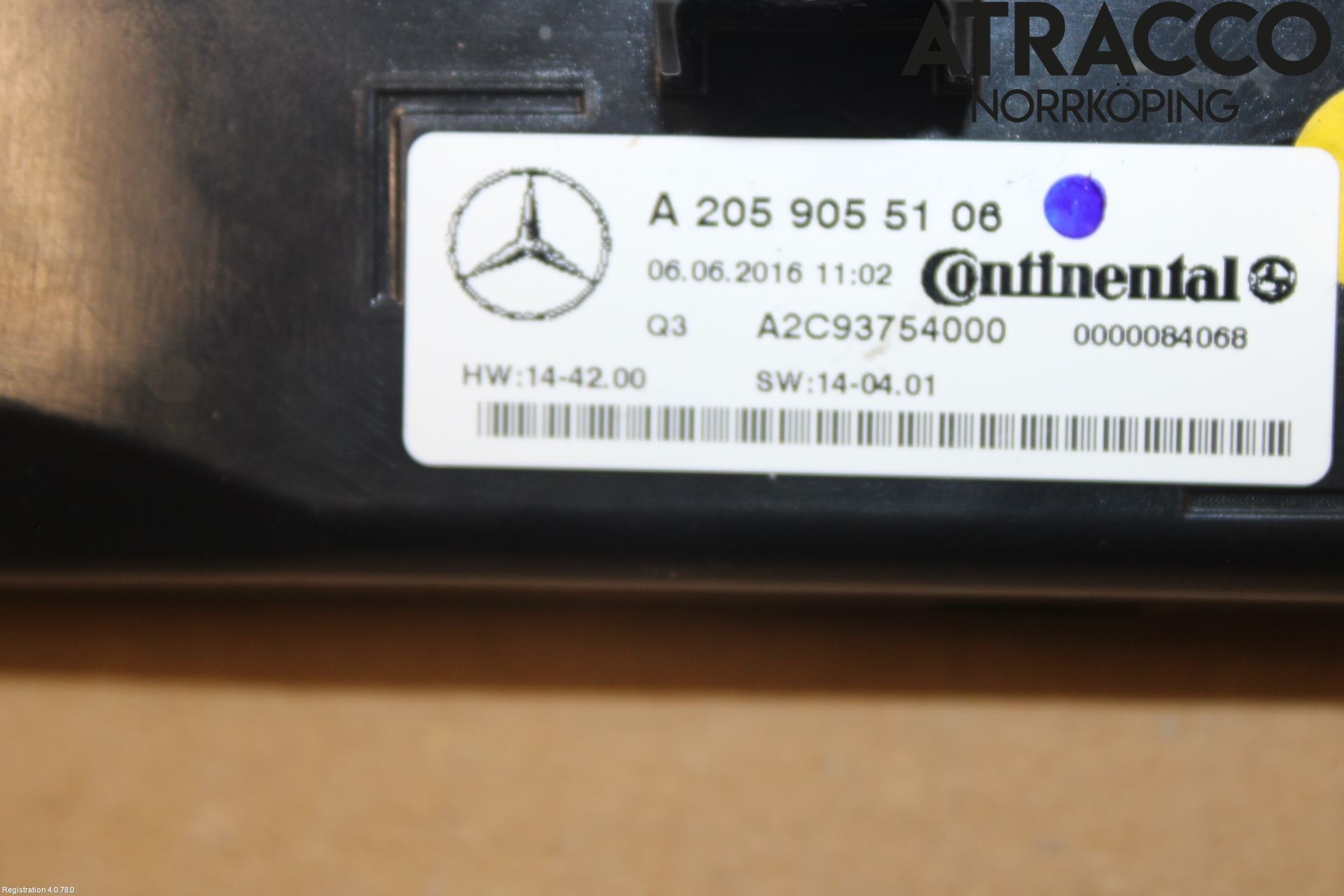 Mercedes-Benz MB GLC-KLASS (X253/C253) 15-22 Värmereglage