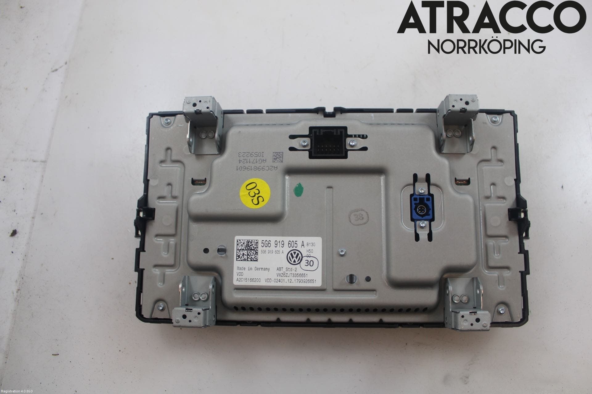 Volkswagen VW GOLF / E-GOLF VII 13-20 Multifunktionsdisplay