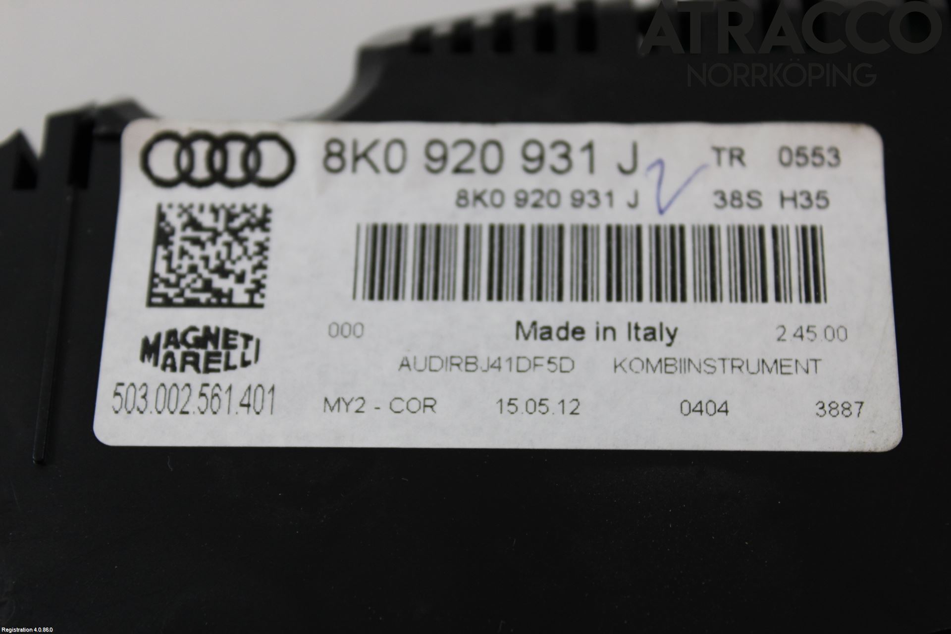 Audi A4 12-15 Instrument Komb