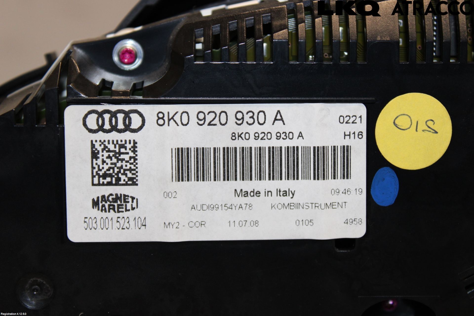 Audi A4/S4 08-11 Instrument Komb