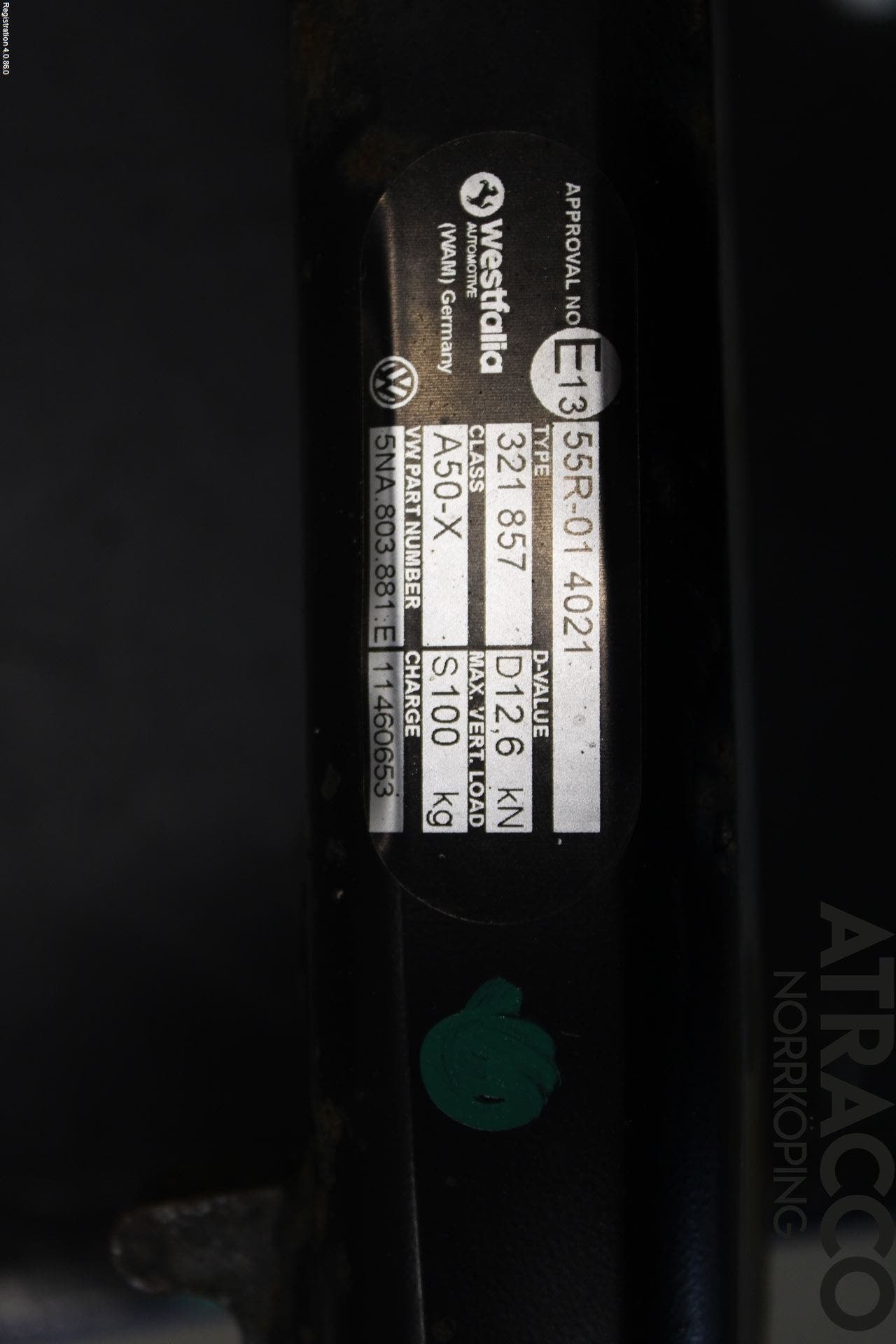 Volkswagen VW TIGUAN 16-24 Dragkrok