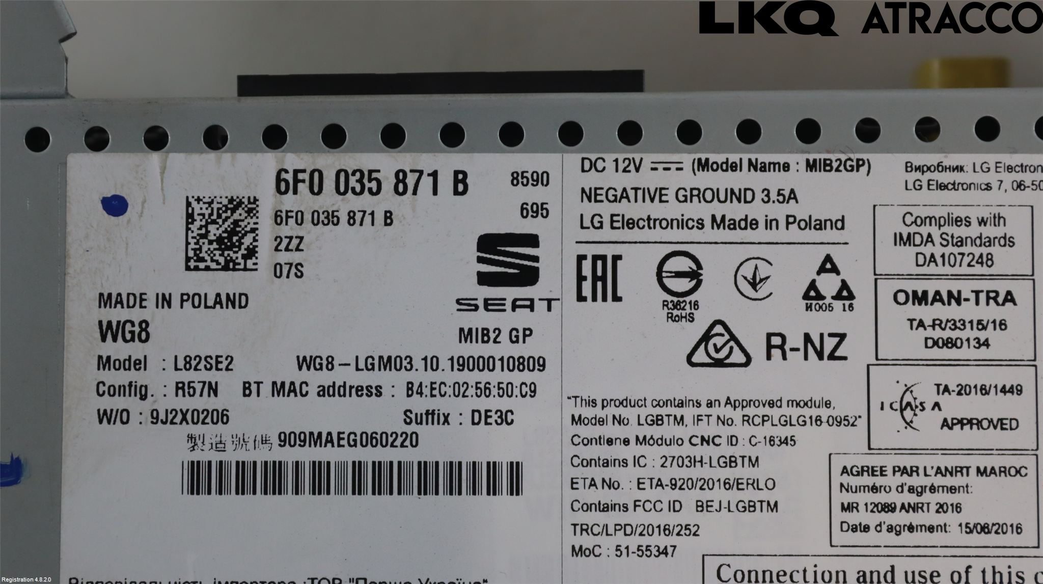 Seat ARONA Cd Radio - Multimediapanel