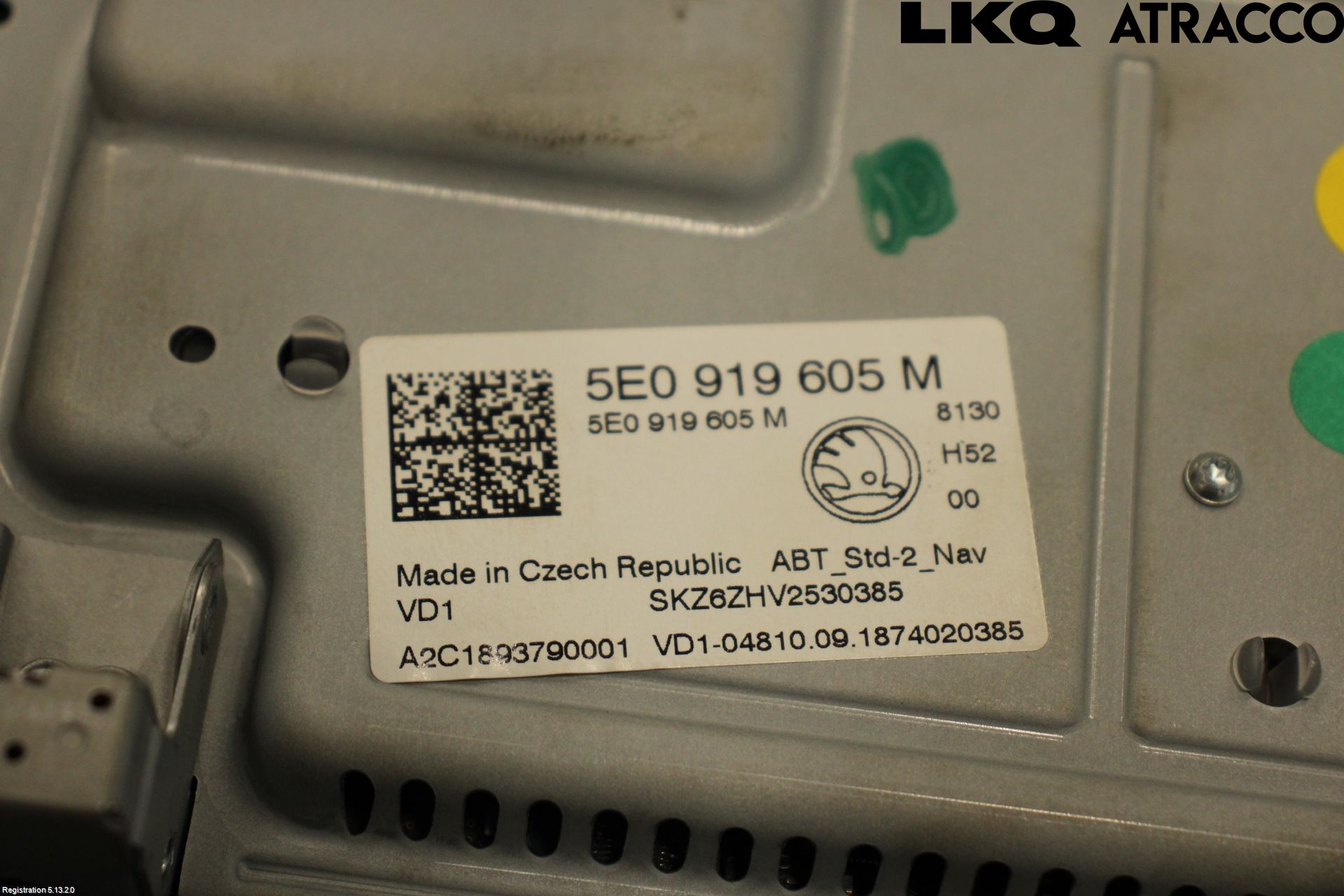 Skoda OCTAVIA (5E) 13-20 Multifunktionsdisplay