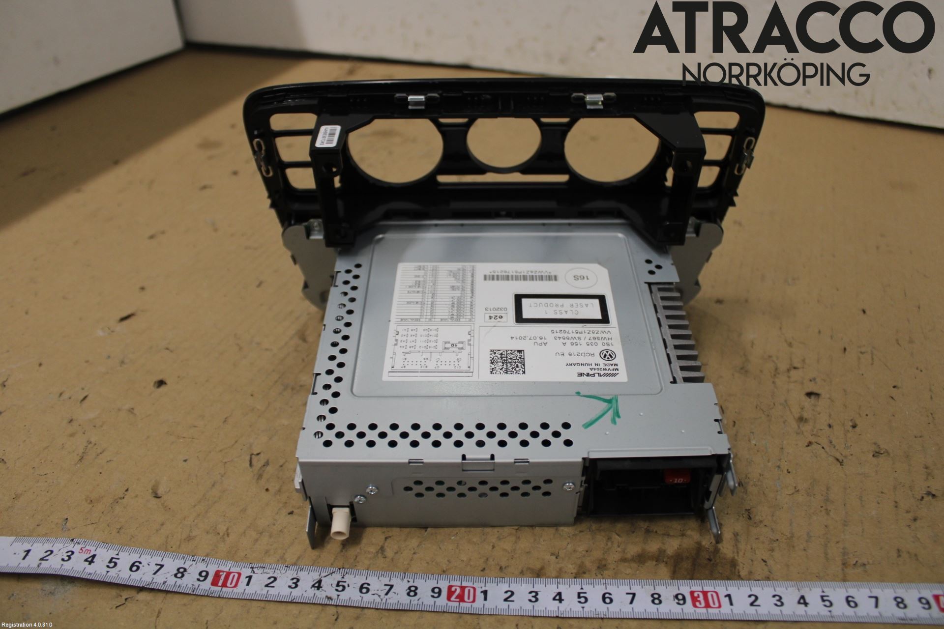 Volkswagen VW UP! / E-UP! Cd Radio - Multimediapanel