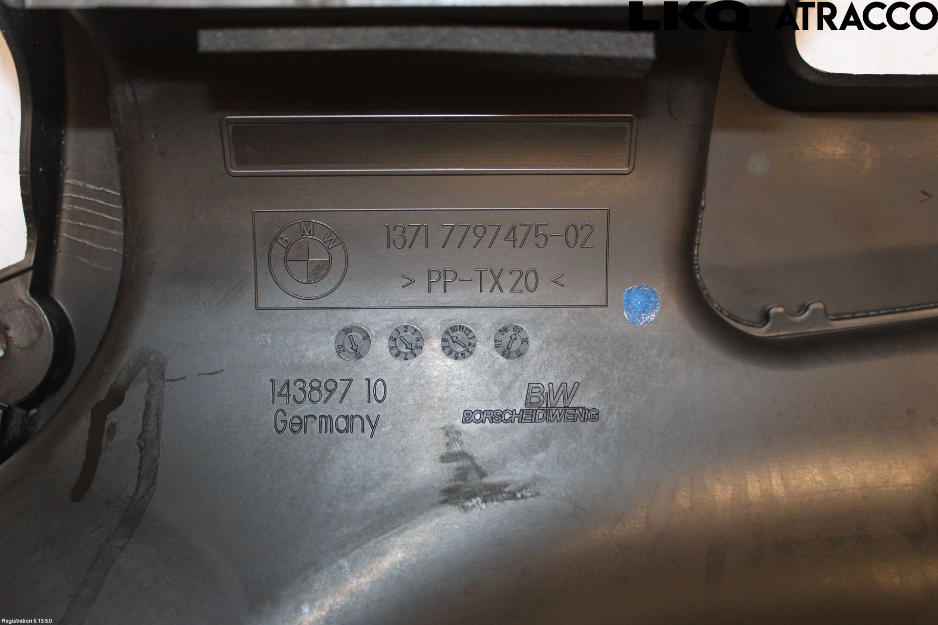 BMW 1 E87/81 5D/3D 03-11 Deflektor Plåt-Plast Kylning