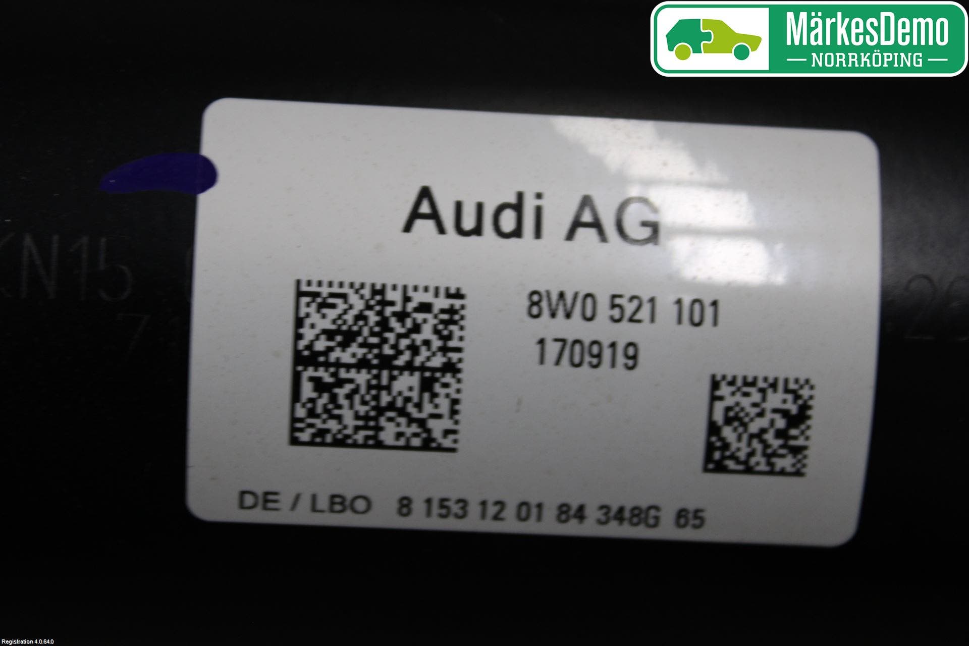 Audi A4/S4 B9 20- Mellanaxel Komp