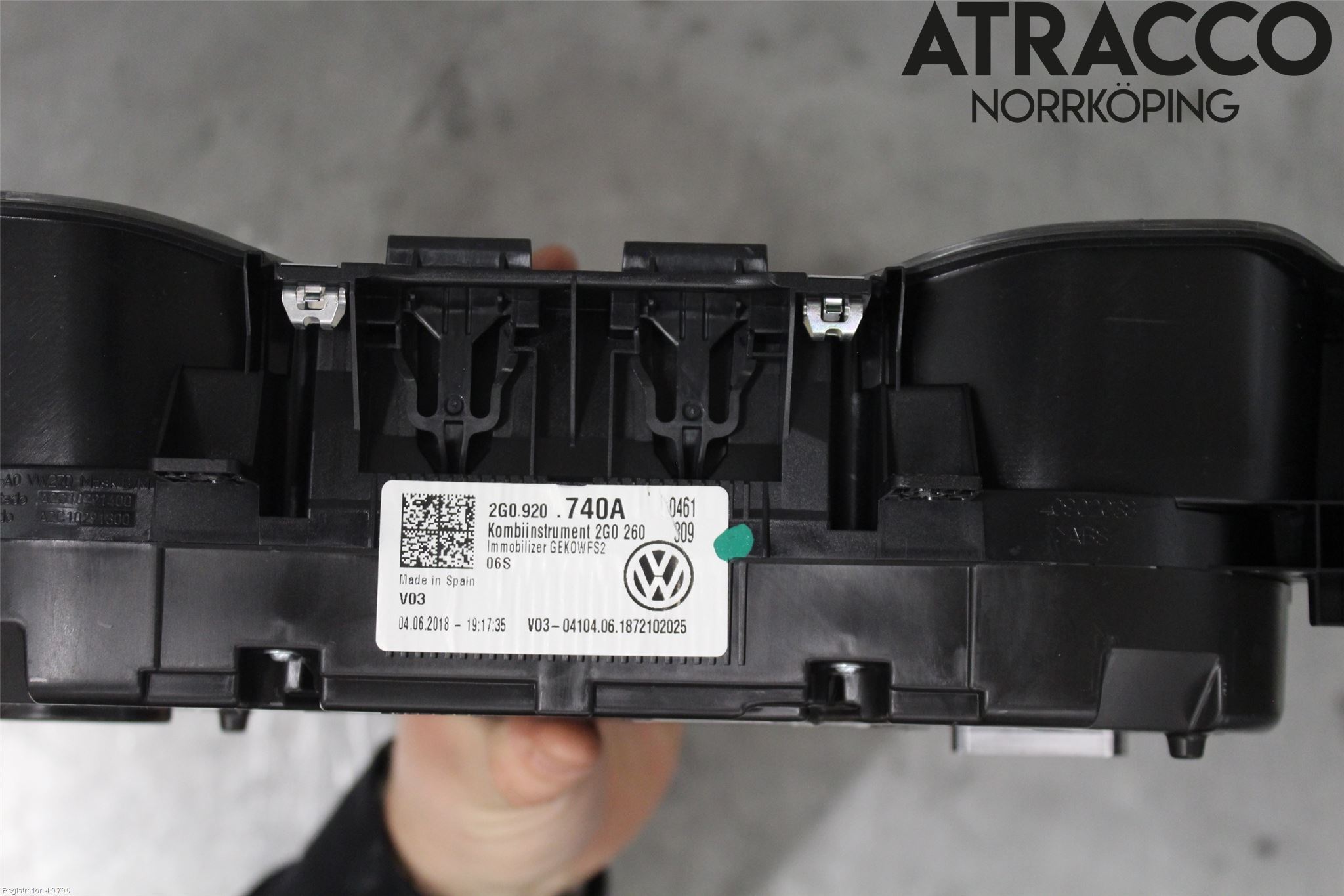 Volkswagen VW POLO VI 18->> Instrument Komb