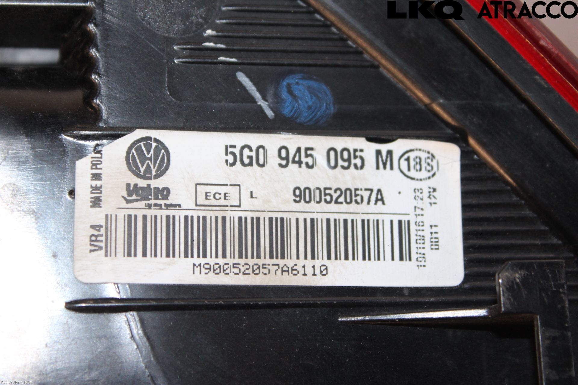 Volkswagen VW GOLF / E-GOLF VII 13-20 Bakljus Vänster