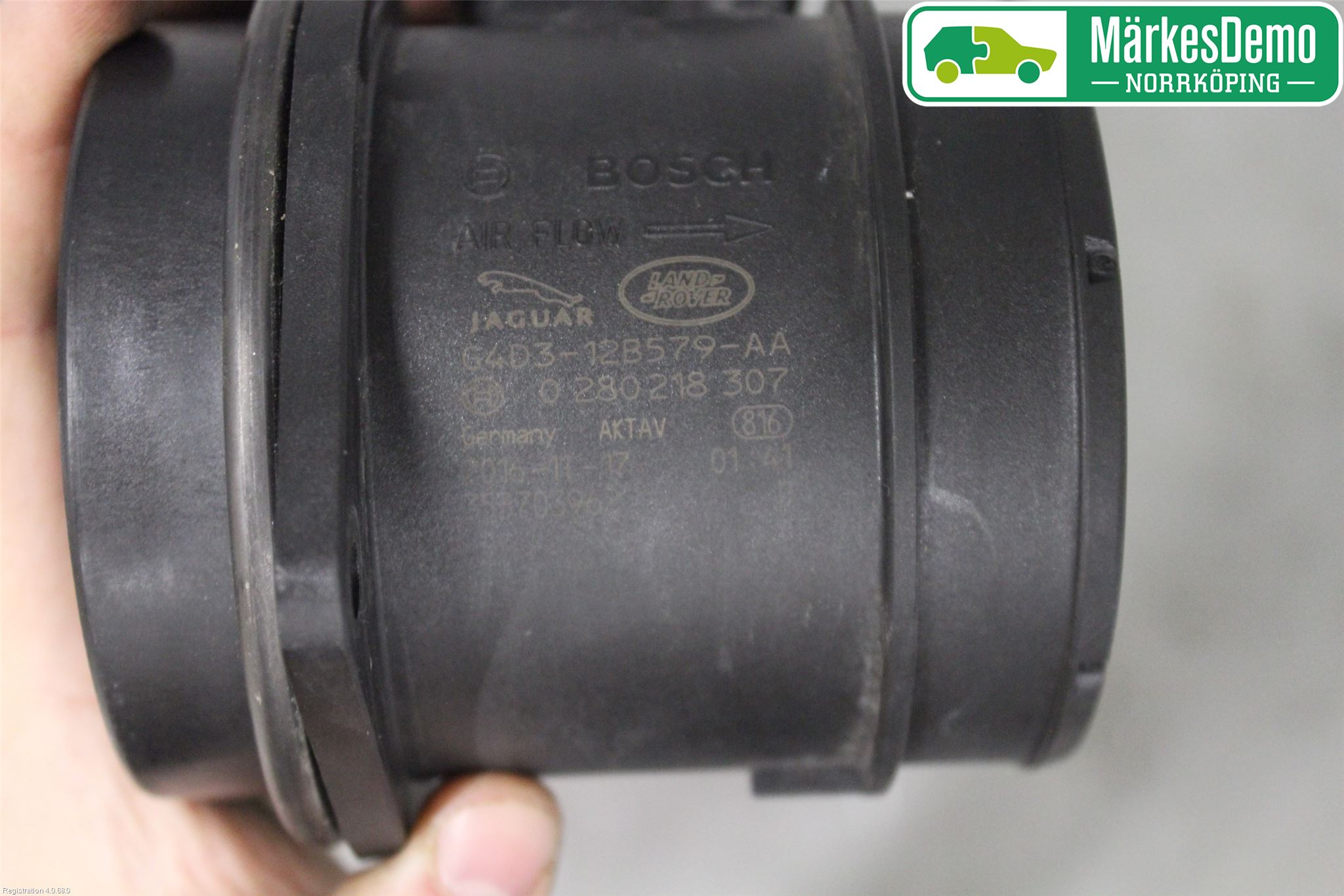 Jaguar F-PACE Injluftmassamätare