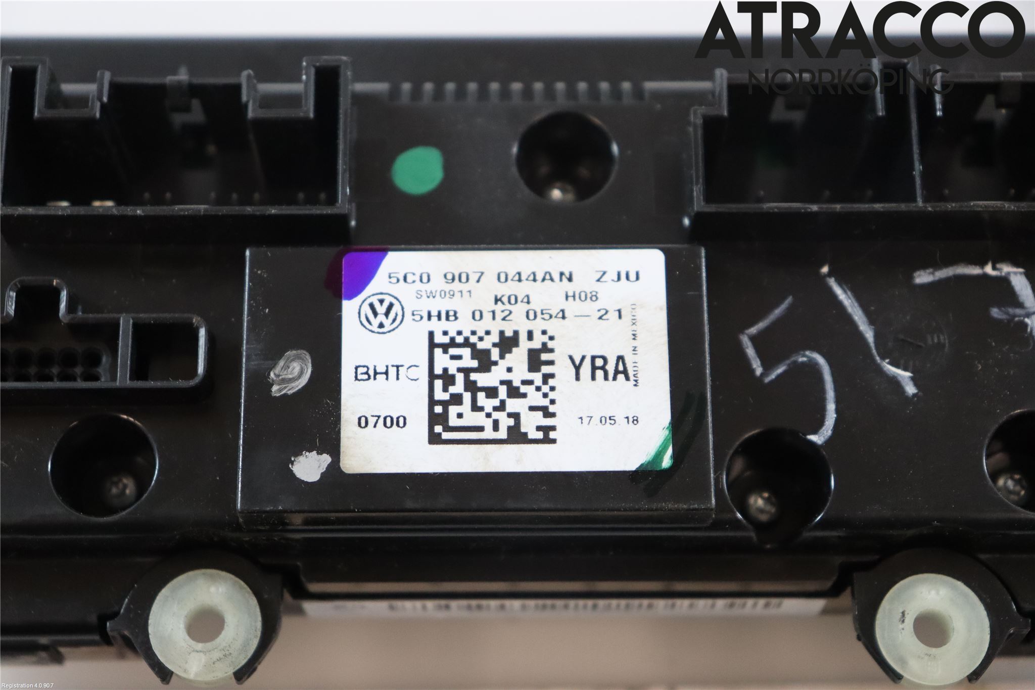 Volkswagen VW BEETLE 12- Värmereglage