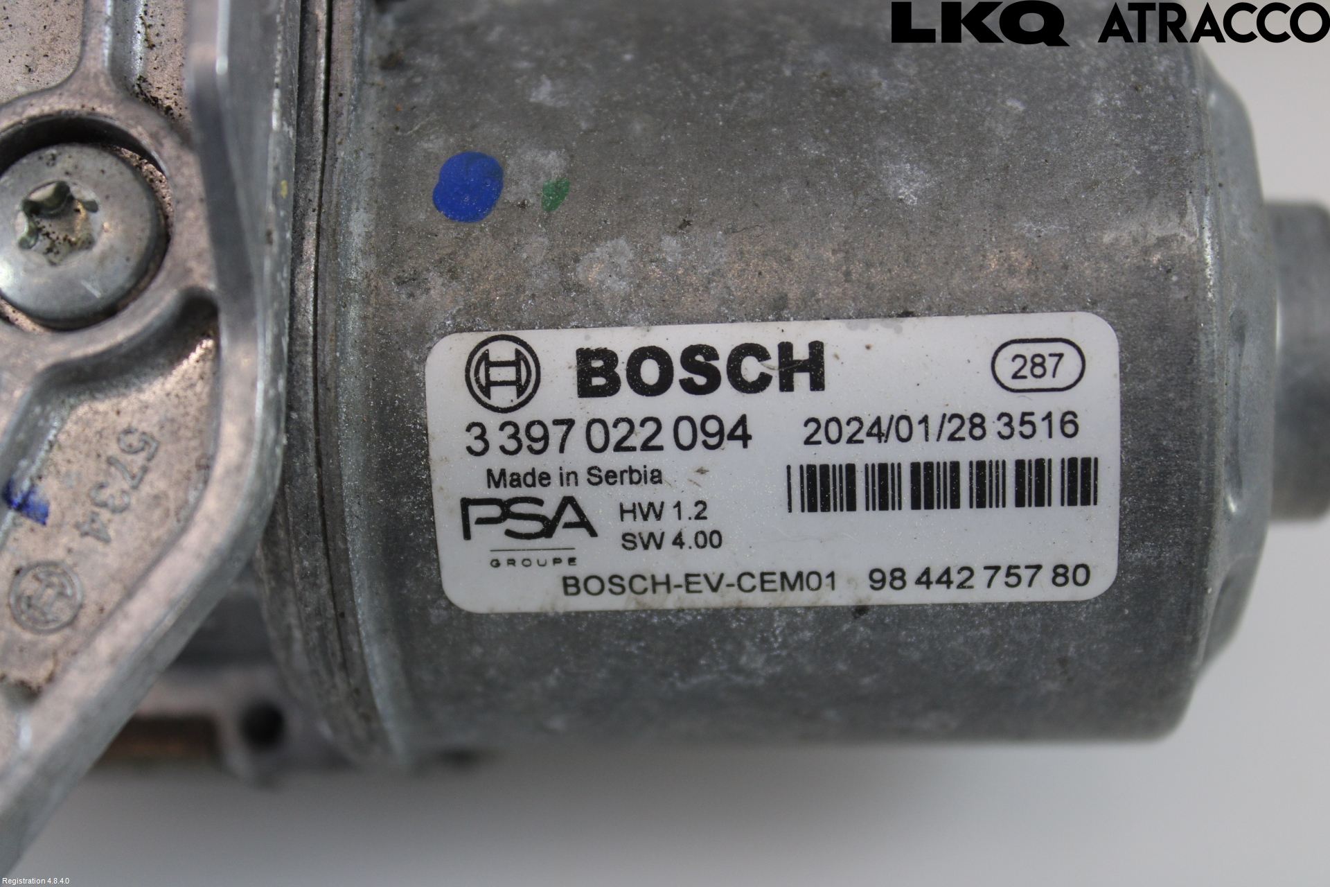 Opel ASTRA L 22- Torkarmekanism Vindruta