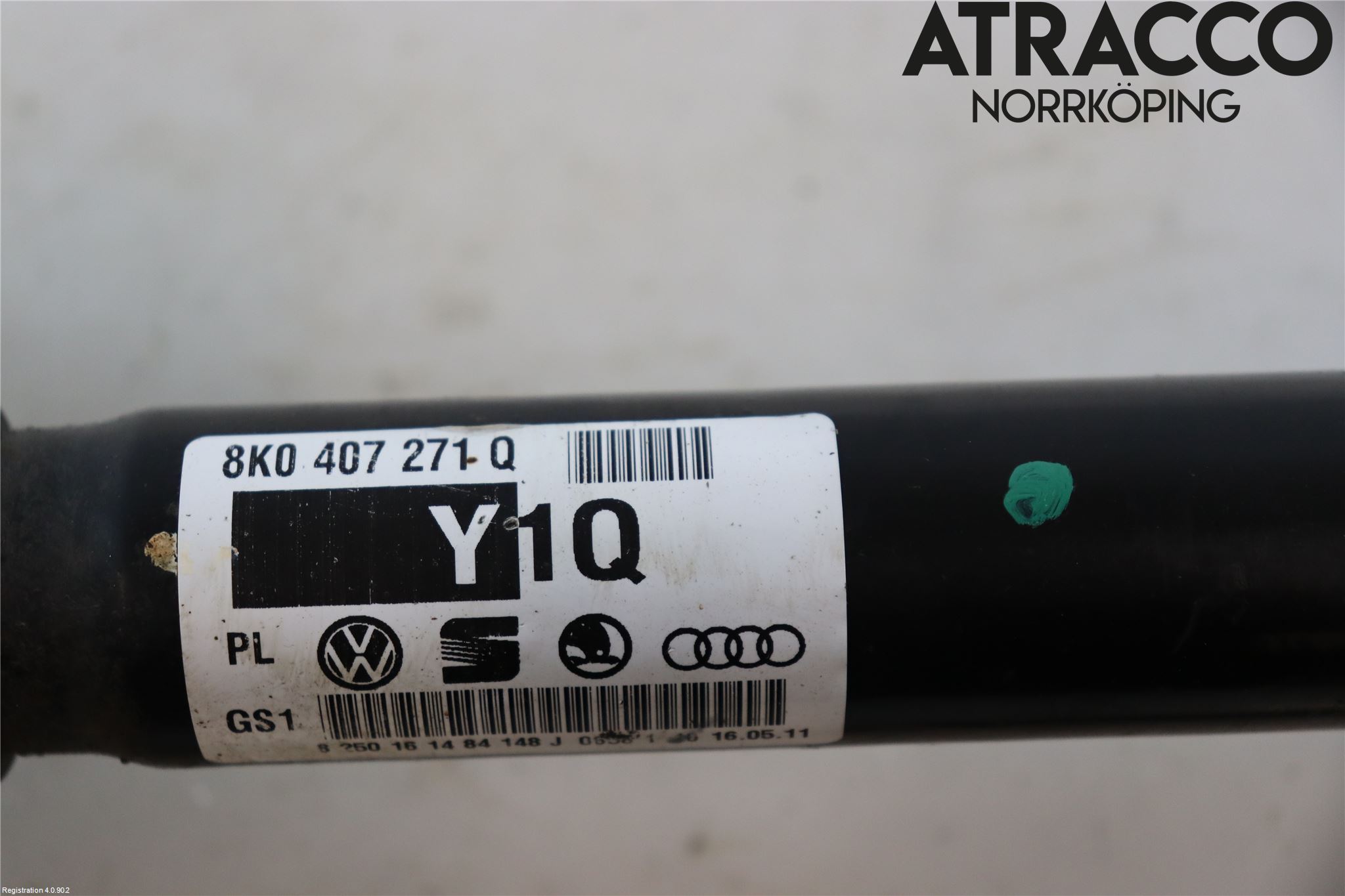 Audi A4/S4 08-11 Drivaxel Fram Höger