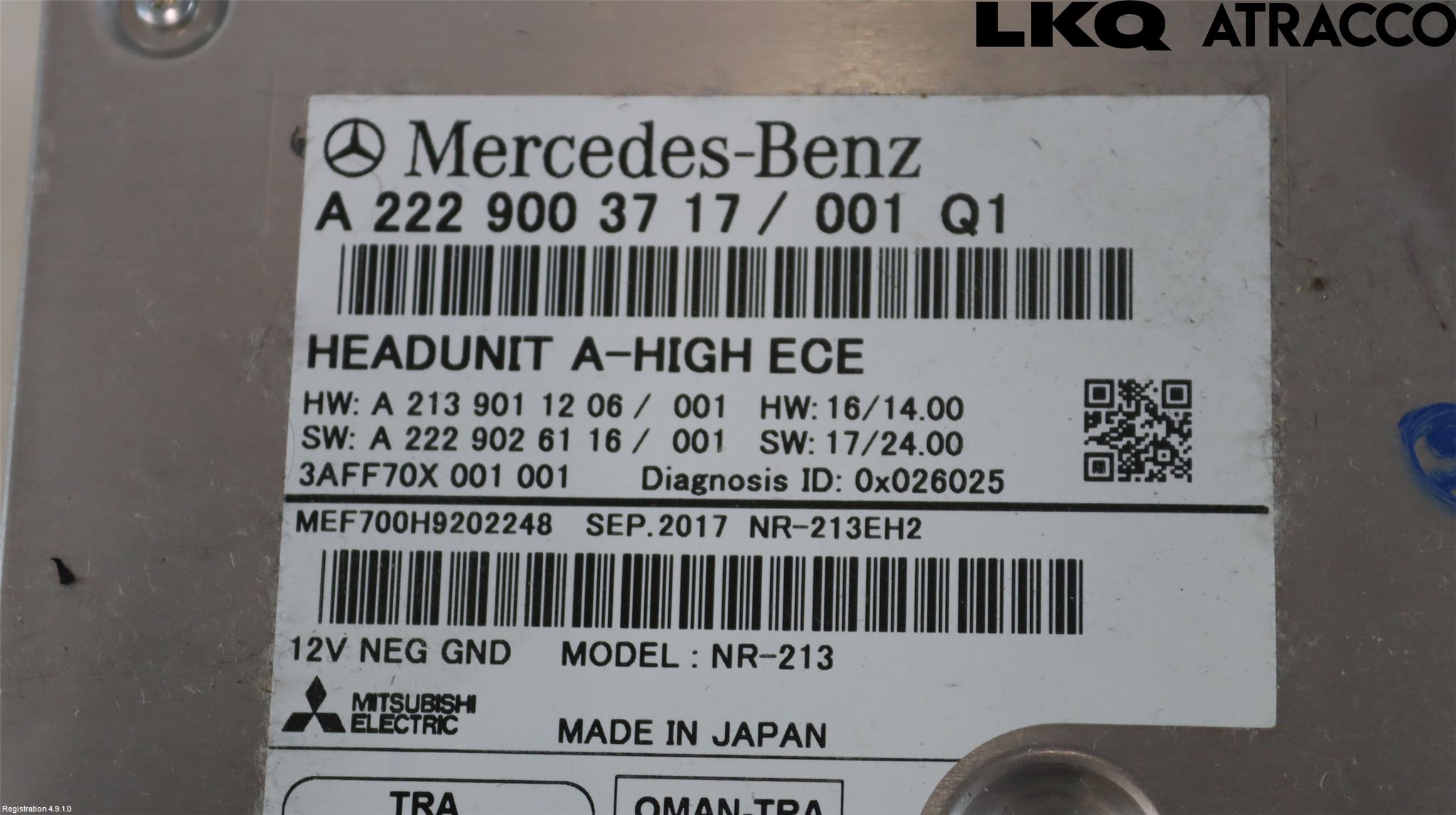 Mercedes-Benz MB S-KLASS (W222) 13-20 Cd Radio - Multimediapanel