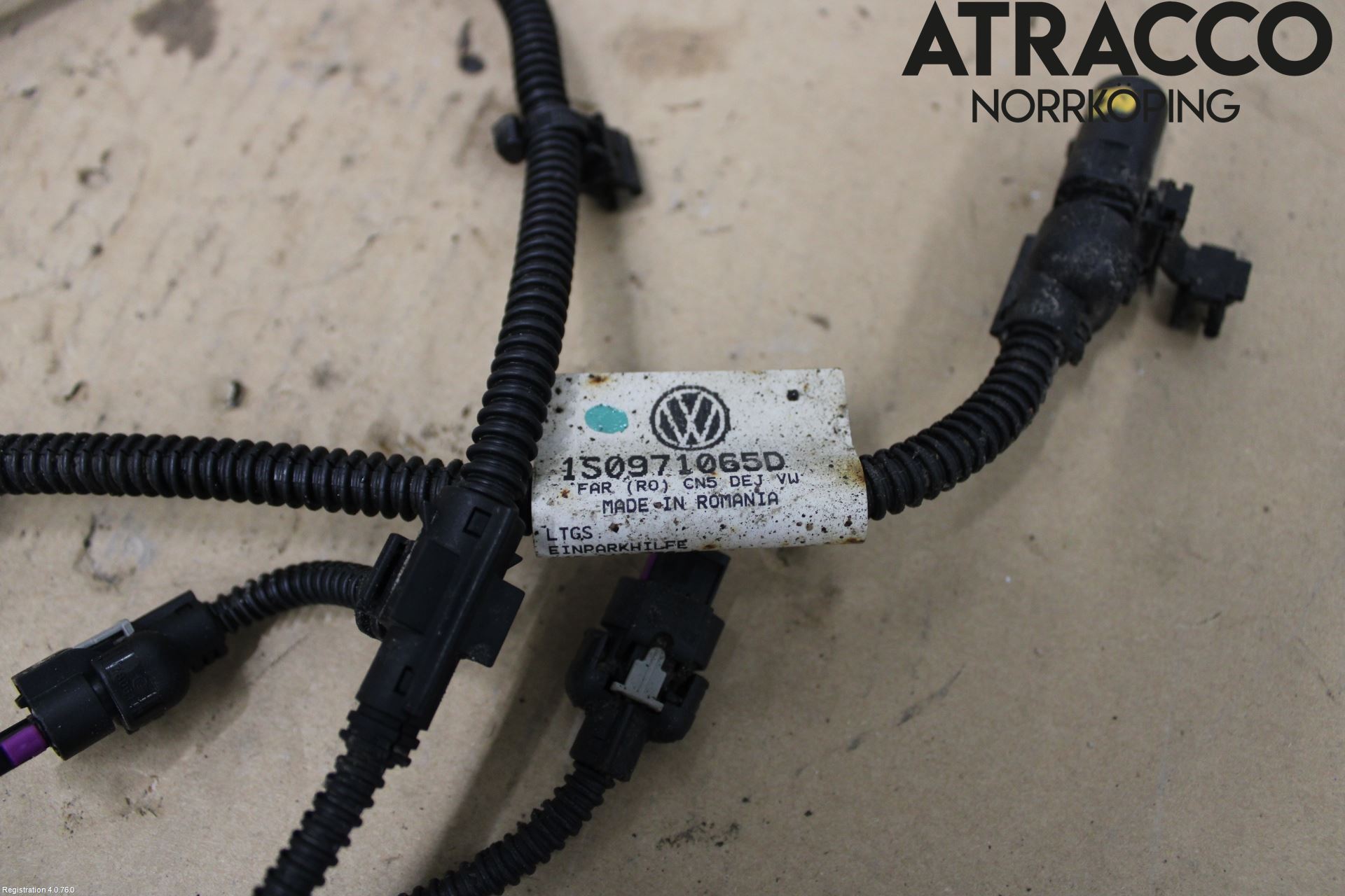 Volkswagen VW UP! / E-UP! Parkeringshjälp Backsensor